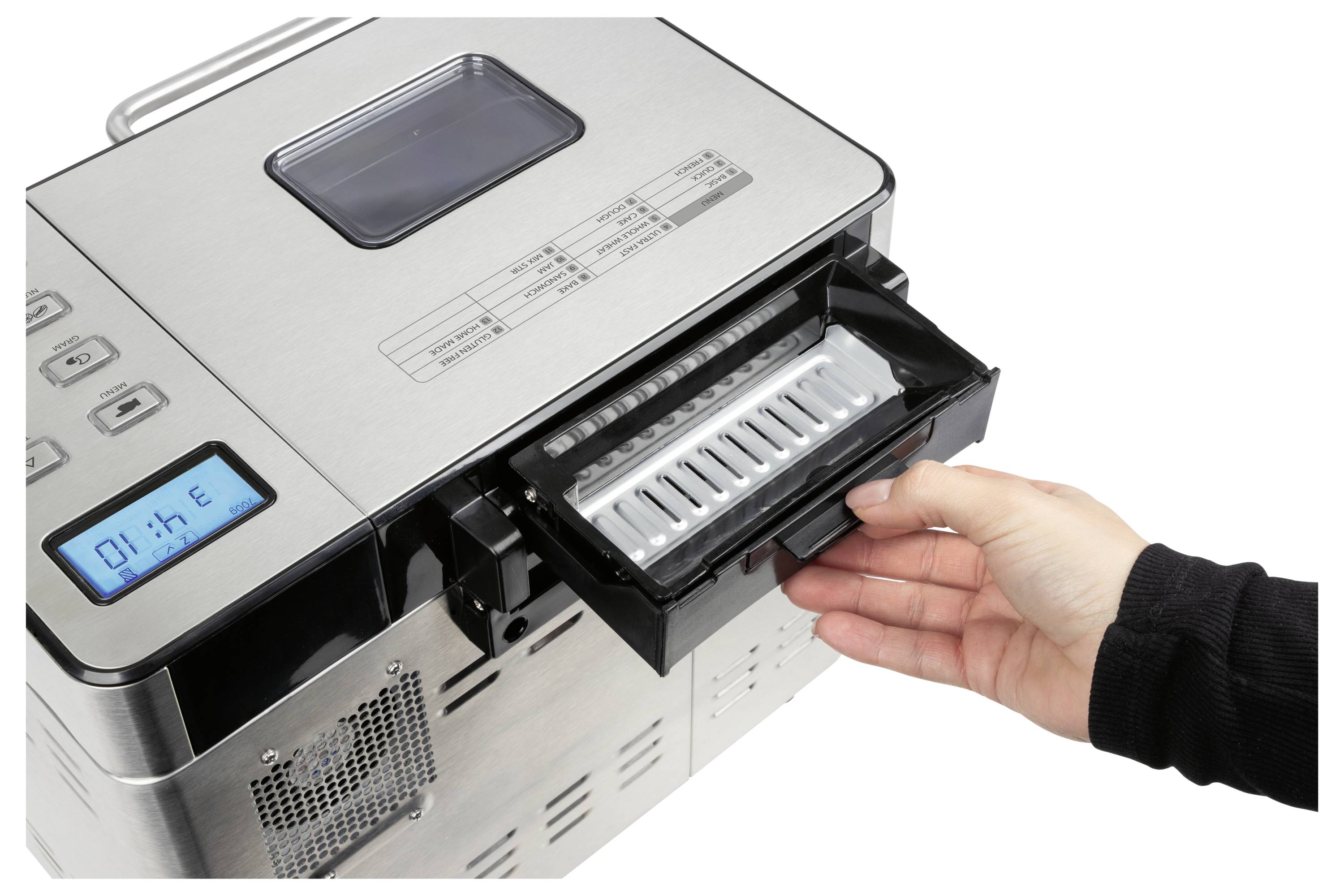 Profi Cook PC-BBA 1282 inox Brotbackautomat Antihaftbeschichtung, Timerfunktion 3.1l Edelstahl