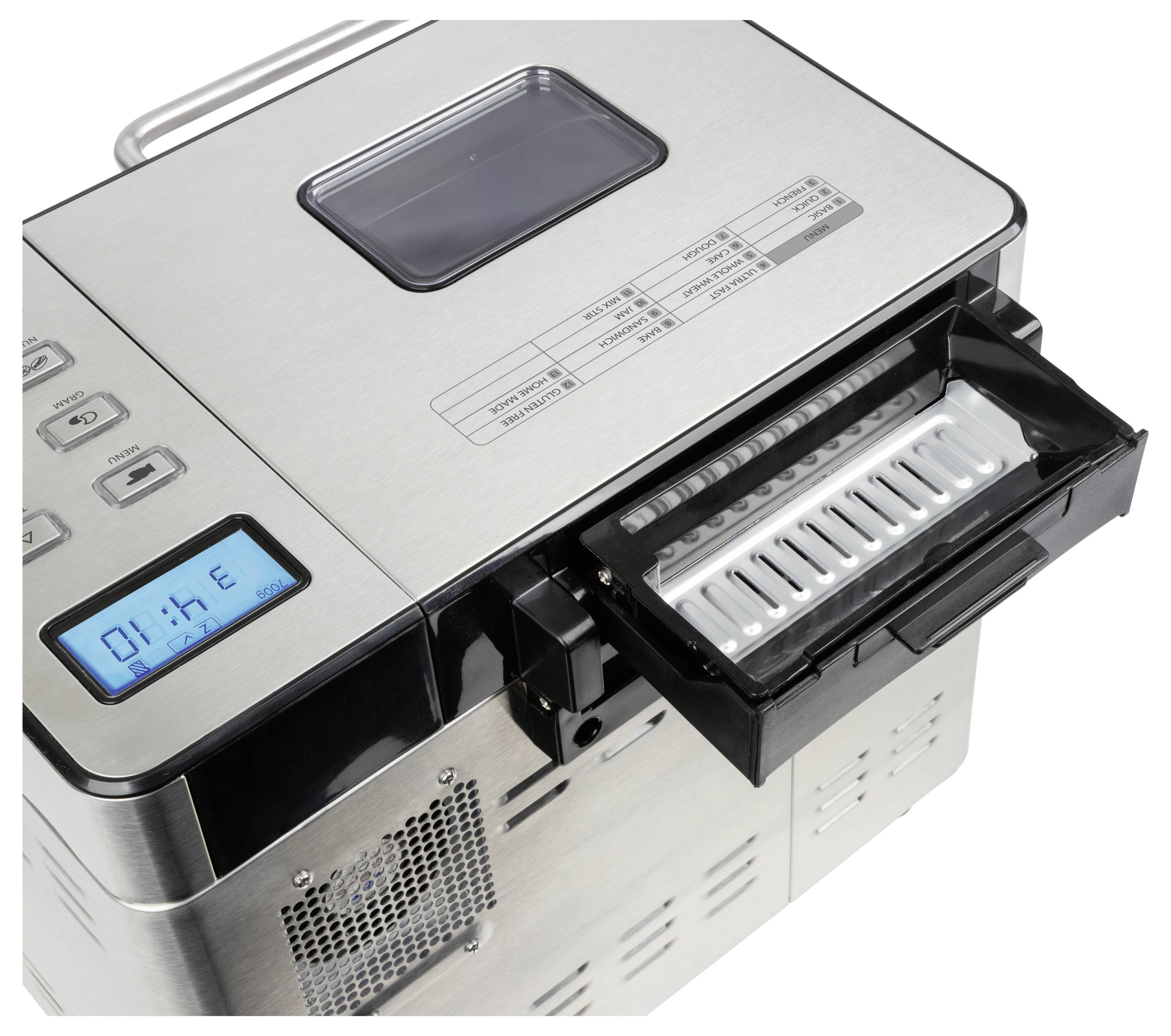 Profi Cook PC-BBA 1282 inox Brotbackautomat Antihaftbeschichtung, Timerfunktion 3.1 l Edelstahl