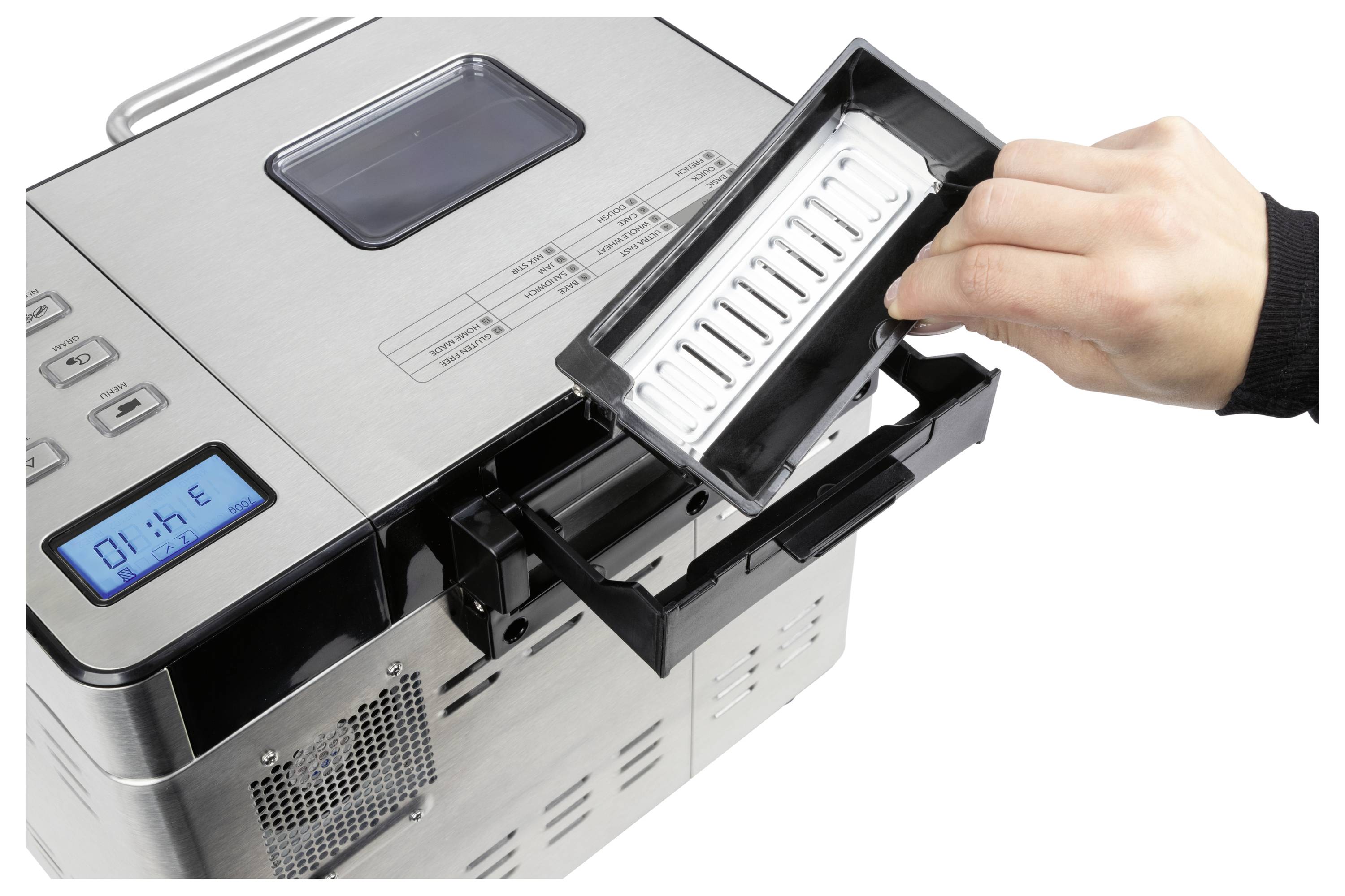 Profi Cook PC-BBA 1282 inox Brotbackautomat Antihaftbeschichtung, Timerfunktion 3.1l Edelstahl