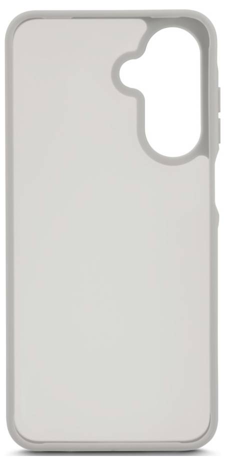 Eine schlichte weiße Smartphone-Hülle mit Aussparungen für die Kamera und Tasten, designed für Schutz und Stil.