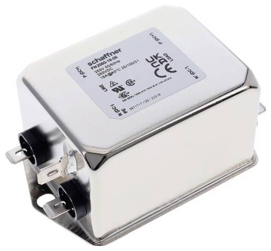 Schaffner FN2060-16-06 Entstörfilter 250 V/AC 16A 0.65 mH (L x B x H) 40.3 x 49.8 x 64.8mm Box