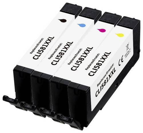 Renkforce Druckerpatrone ersetzt Canon CLI-581BK XXL, CLI-581C XXL, CLI-581M XXL, CLI-581Y XXL Komp