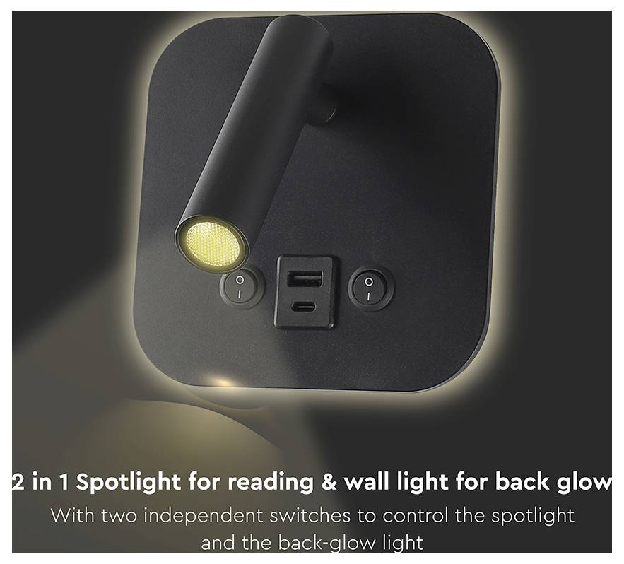 V-TAC 240036 Nachttischlampe 8 W Warmweiß EEK: F (A - G)