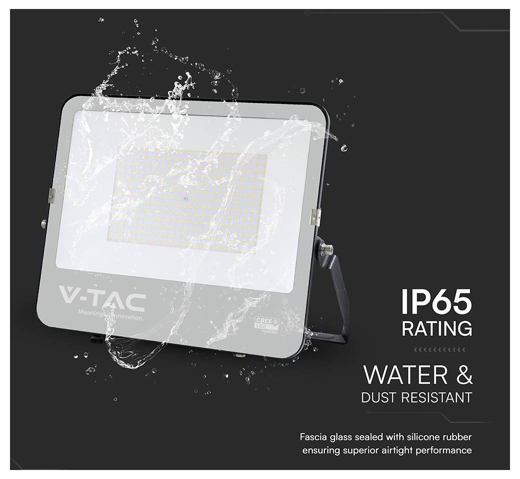 Flutlicht mit Wasserspritzern, präsentiert die 