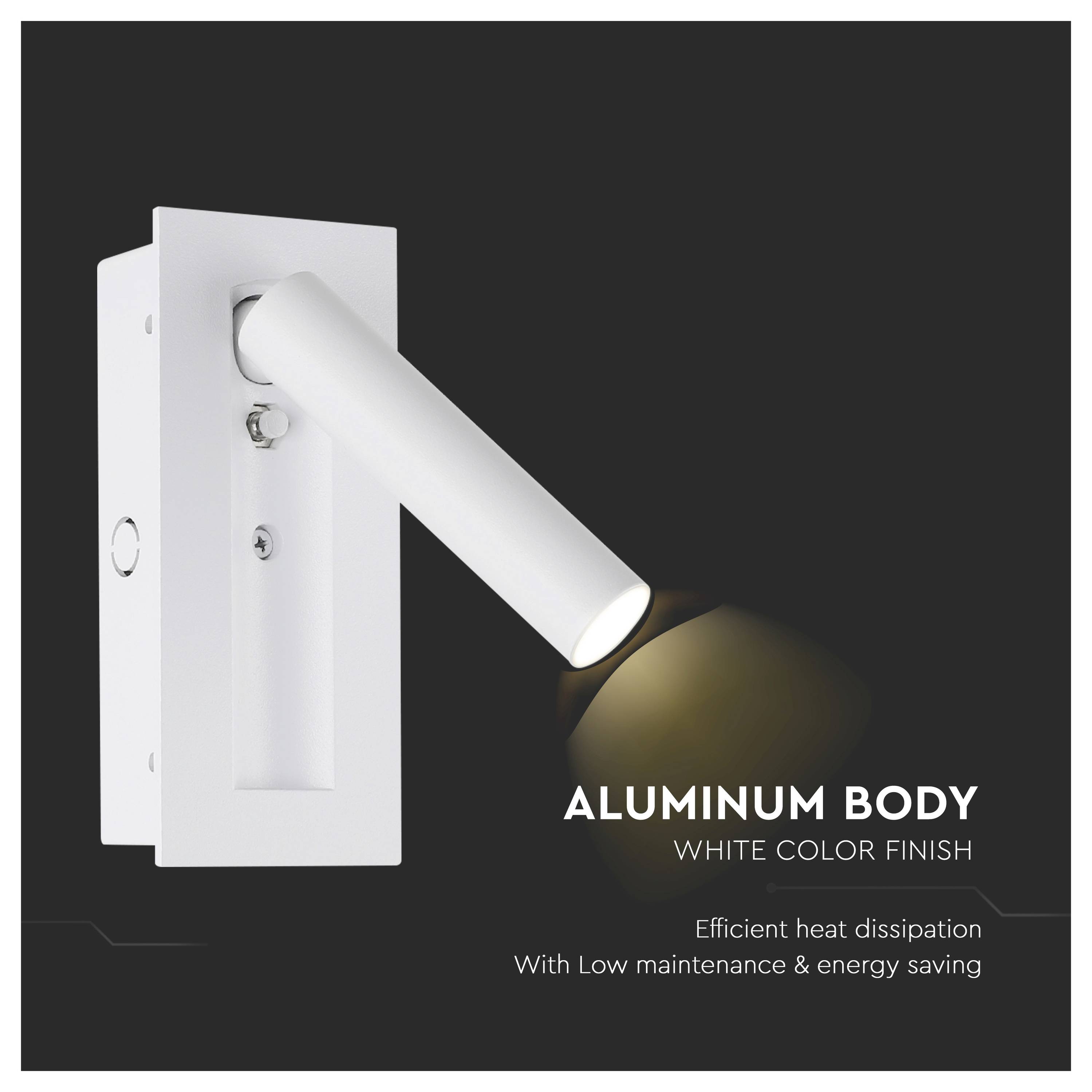 V-TAC 239986 Nachttischlampe 2W Warmweiß EEK: G (A - G)