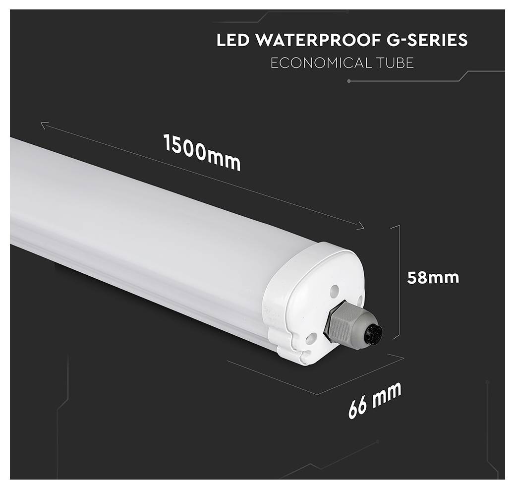 V-TAC LED-Röhre EEK: E (A - G) Weiß 1St.