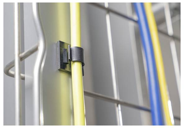 HellermannTyton MAGRA6-PA66/NDFEBR5-BK (25) Kabelclip 151-04468 Bündel-Ø-Bereich 6mm (max) Schwarz 25St.