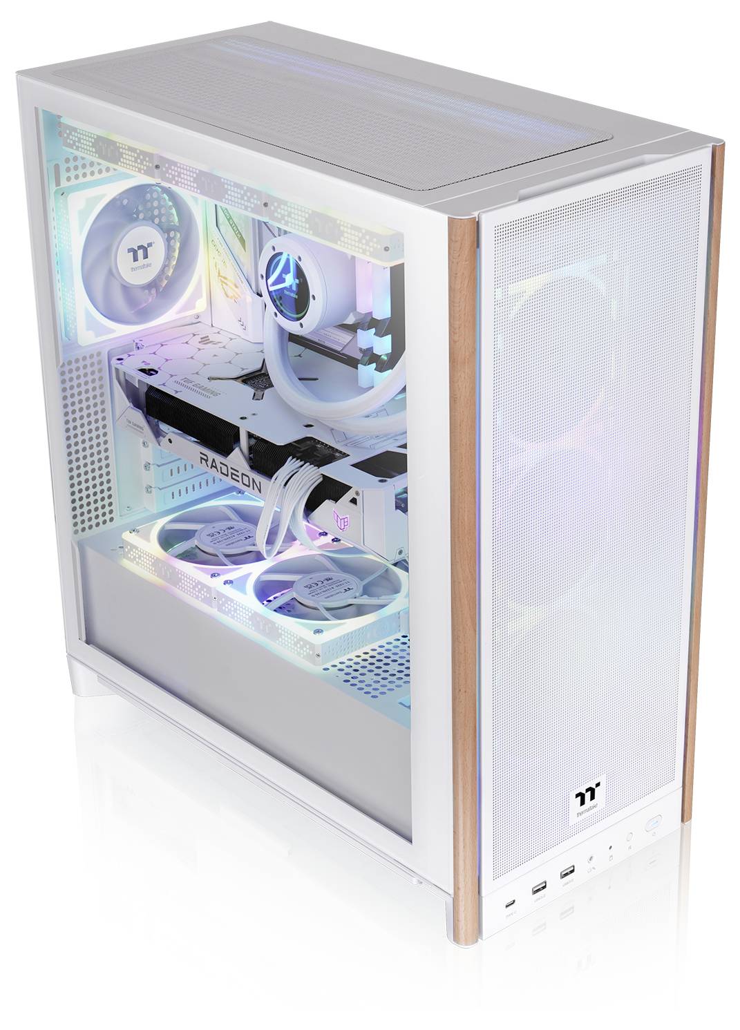 Thermaltake Midi-Tower ATX-Gehäuse Snow