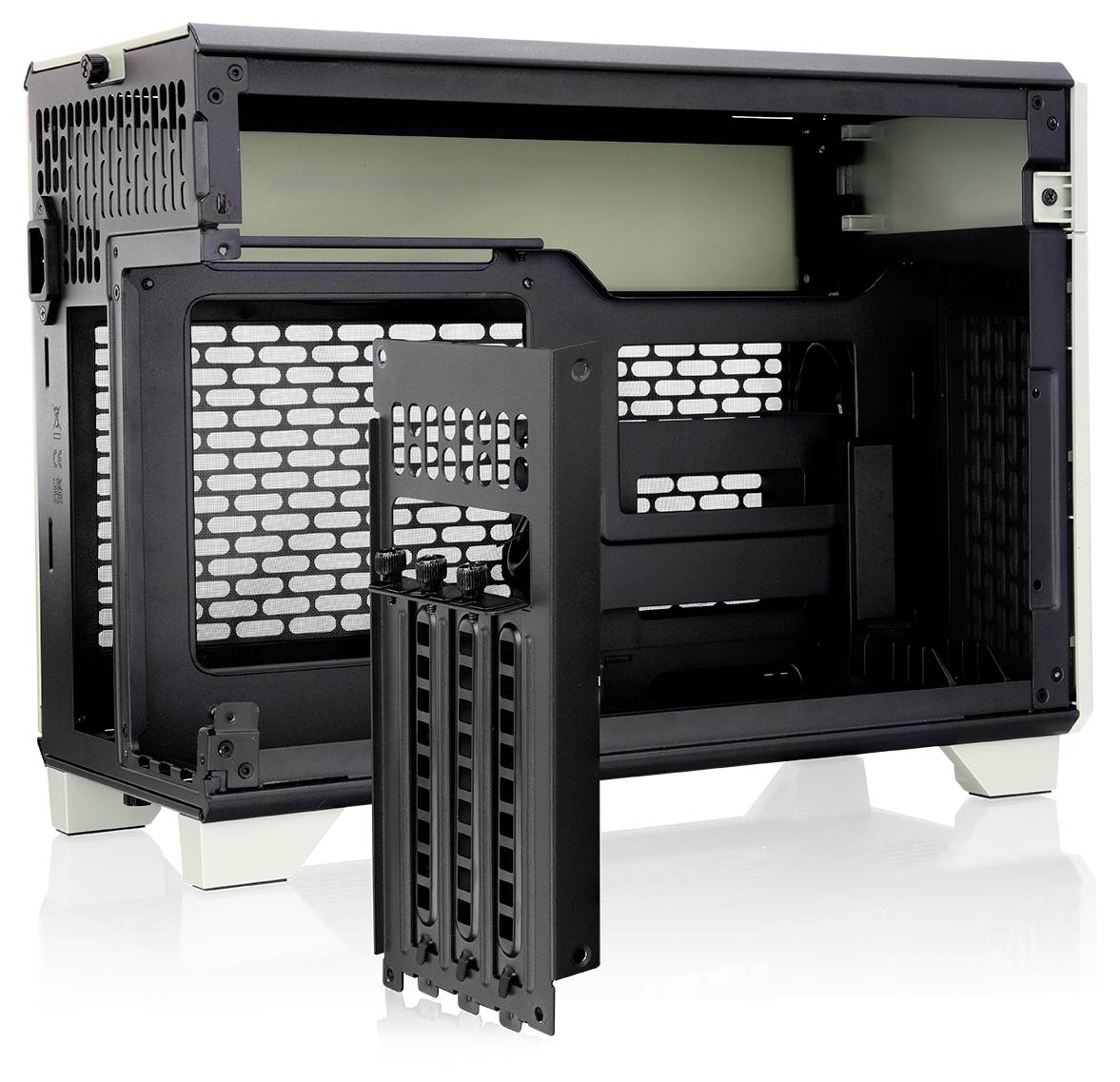 Thermaltake CA-11A-00SENN-WS Mini-Tower PC-Gehäuse Grün (Matcha)