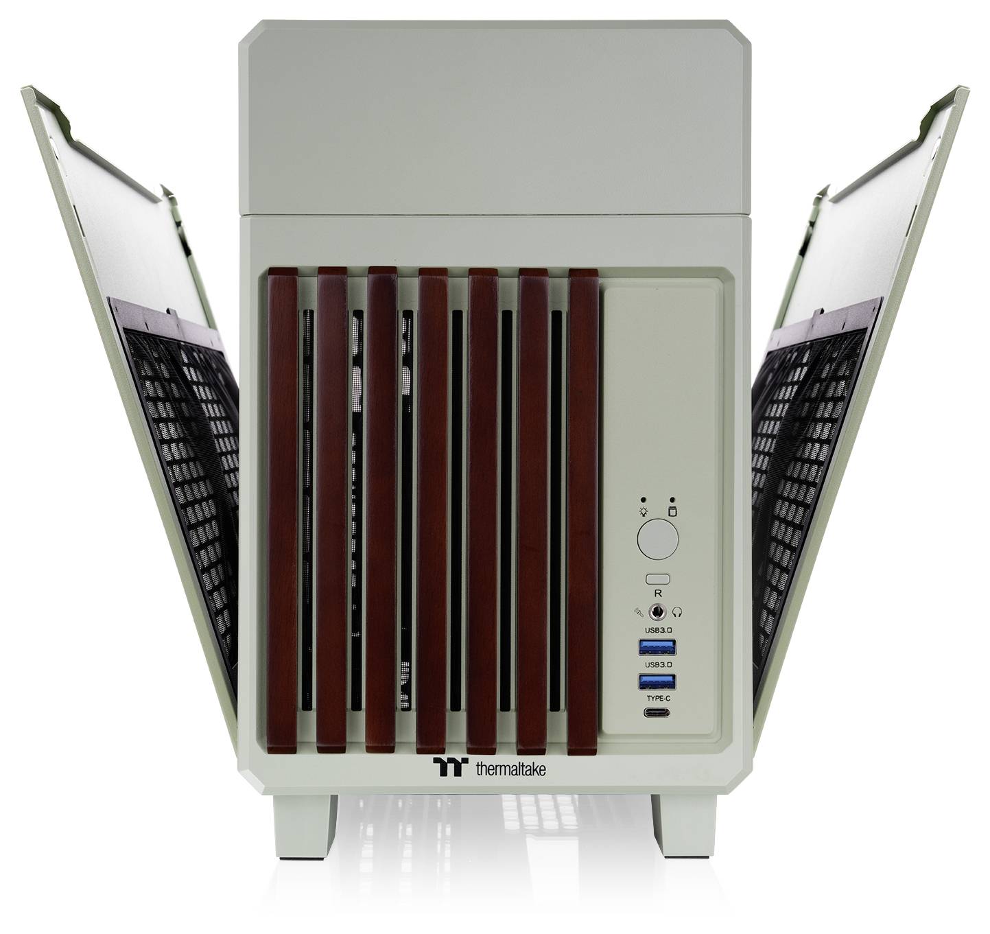 Thermaltake CA-11A-00SENN-WS Mini-Tower PC-Gehäuse Grün (Matcha)