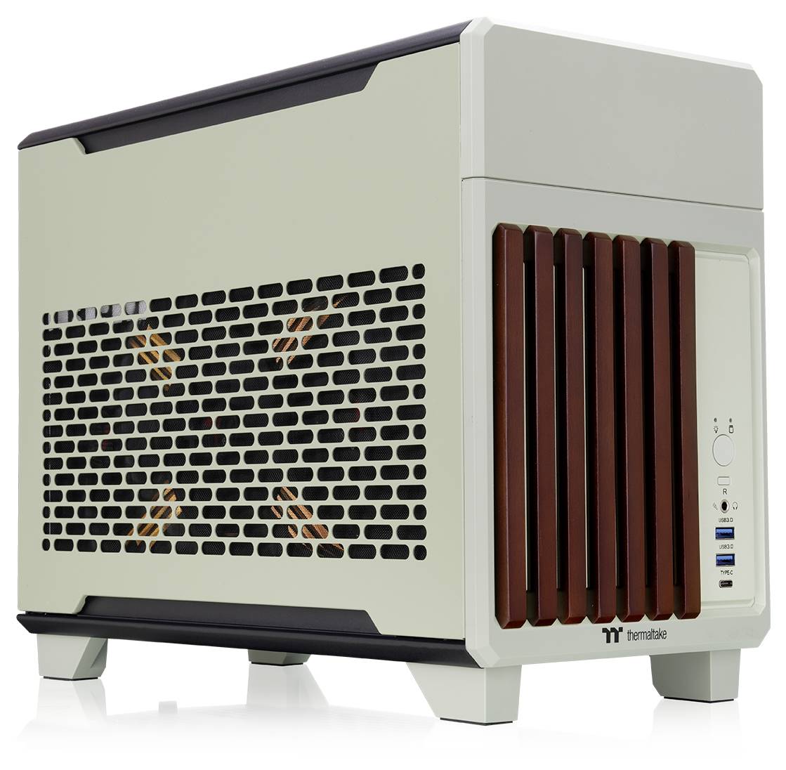 Thermaltake CA-11A-00SENN-WS Mini-Tower PC-Gehäuse Grün (Matcha)