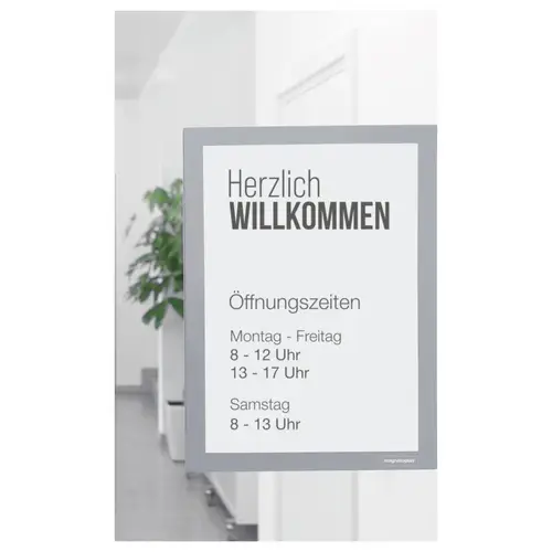 Magnetoplan 1131901 Info-Rahmen, selbstklebend Grau DIN A4 Magnetoplan 1131901 Info-Rahmen, selbstklebend Grau DIN A4