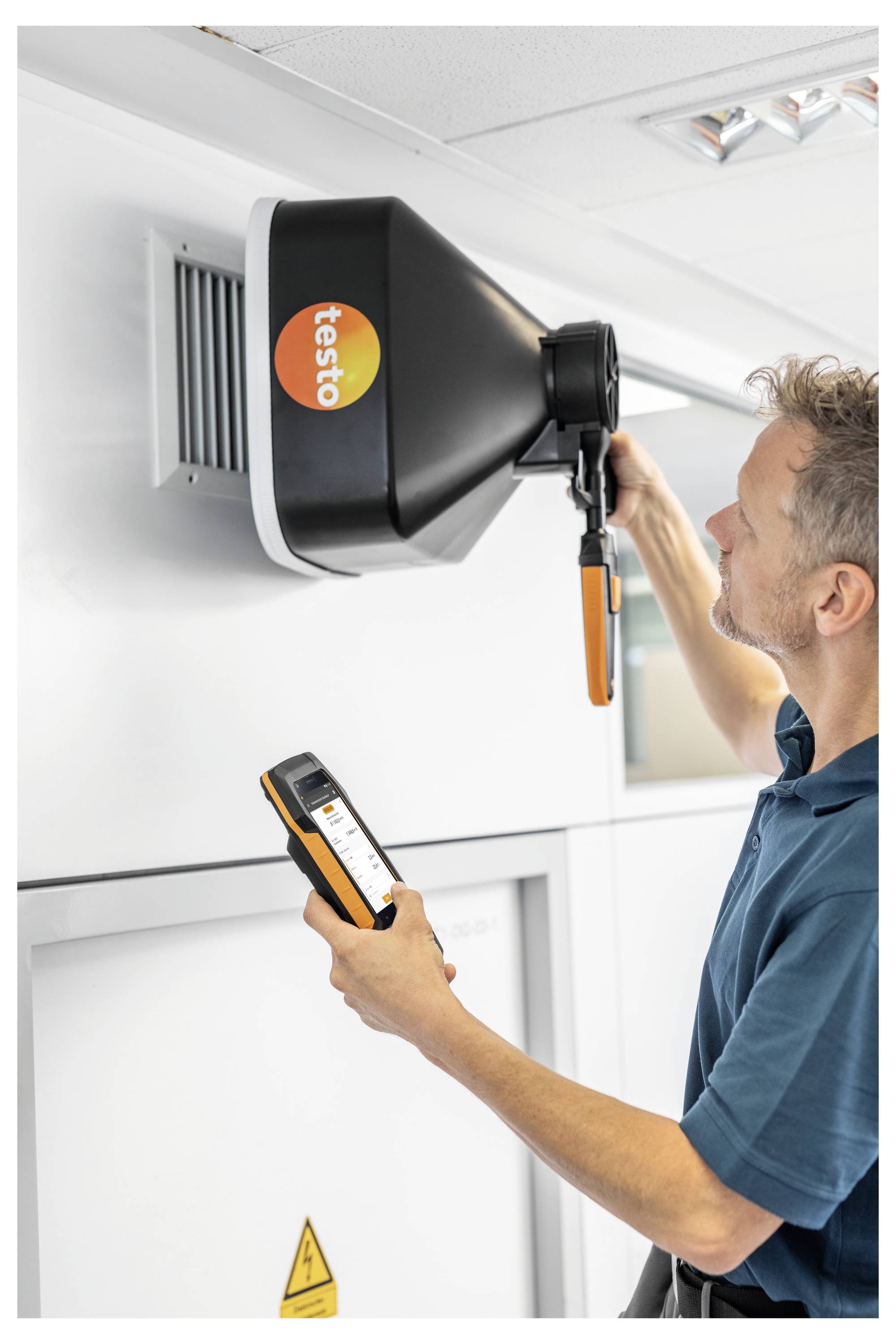 Testo 400 - Strömungs-Set mit 16 mm-Flügelradsonde Umweltmesstechnik-Set Temperatur, Druck -40, 0 - 150, 200°C, hPa