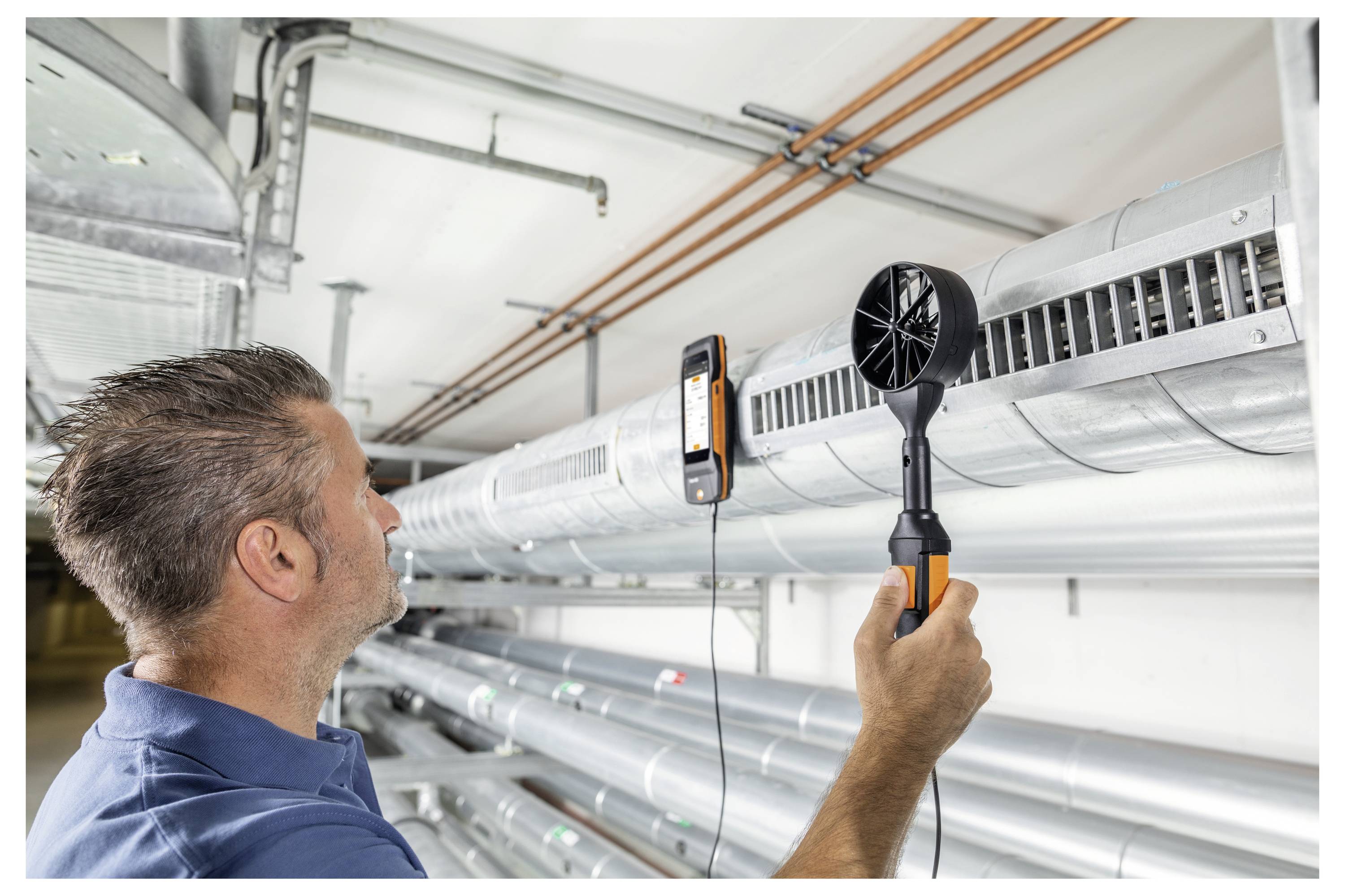 Testo 400 - Strömungs-Set mit Hitzdrahtsonde Umweltmesstechnik-Set Druck, Temperatur -40, 0 - 150, 200°C, hPa