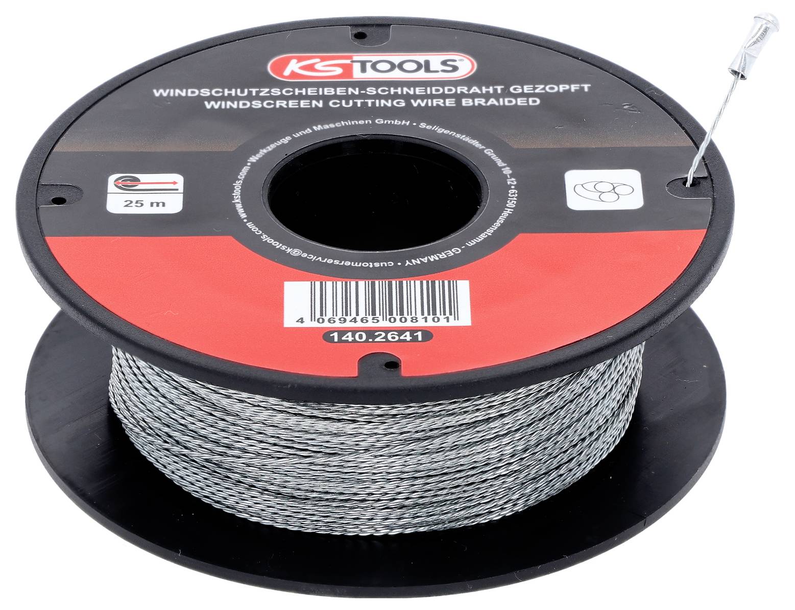 KS Tools Scheiben-Schneiddraht, gezopft, 25m 140.2641