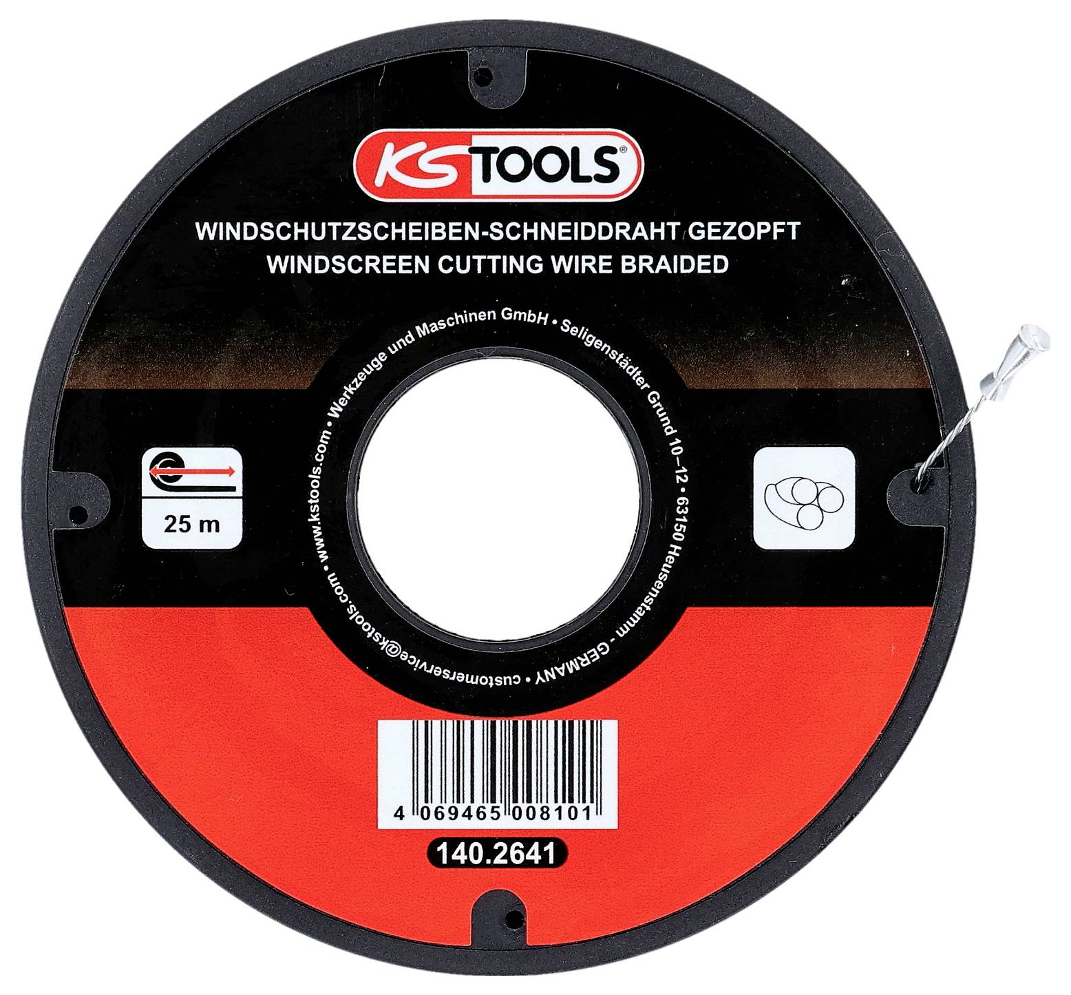 KS Tools Scheiben-Schneiddraht, gezopft, 25m 140.2641