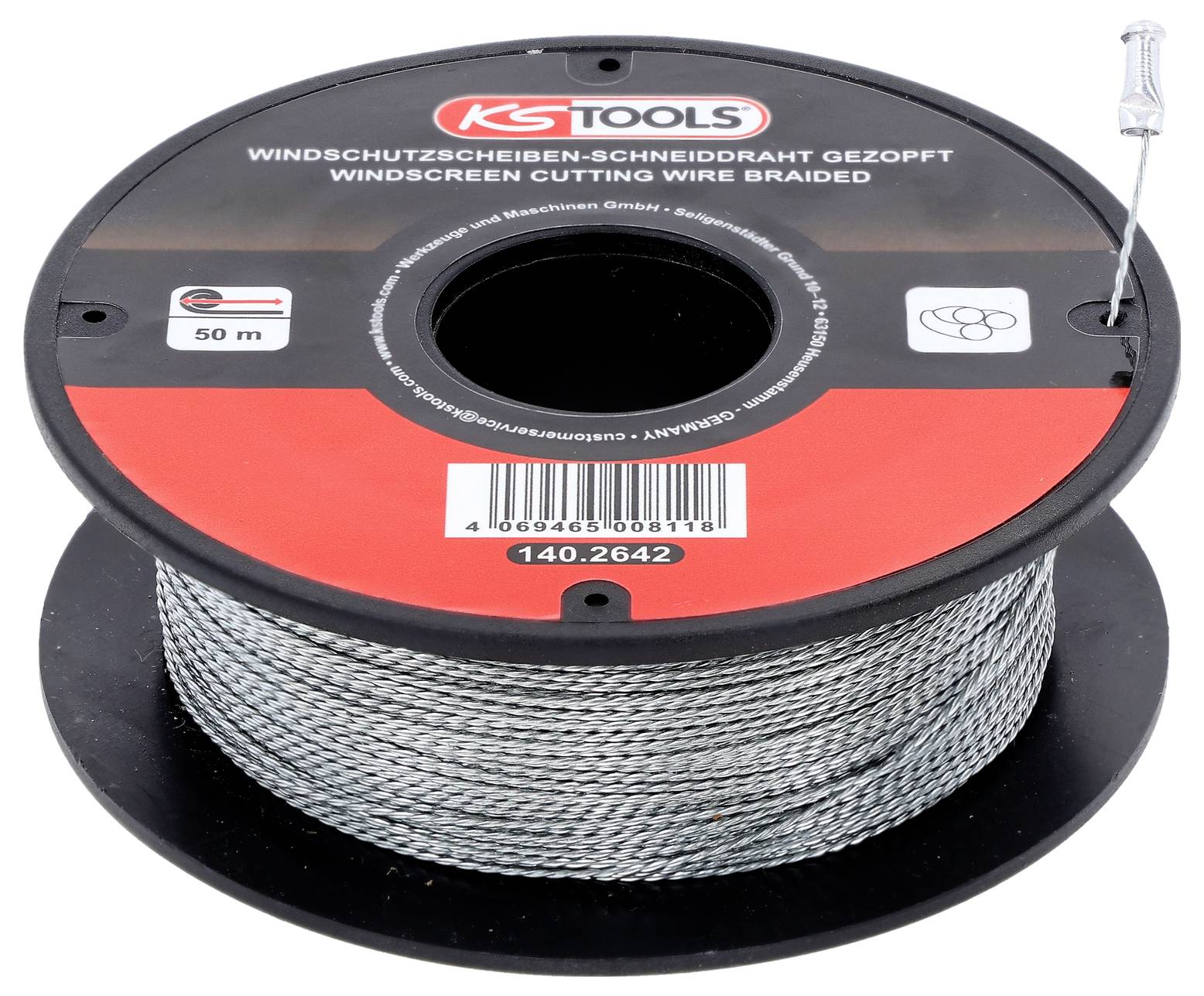 KS Tools Scheiben-Schneiddraht, gezopft, 50m 140.2642
