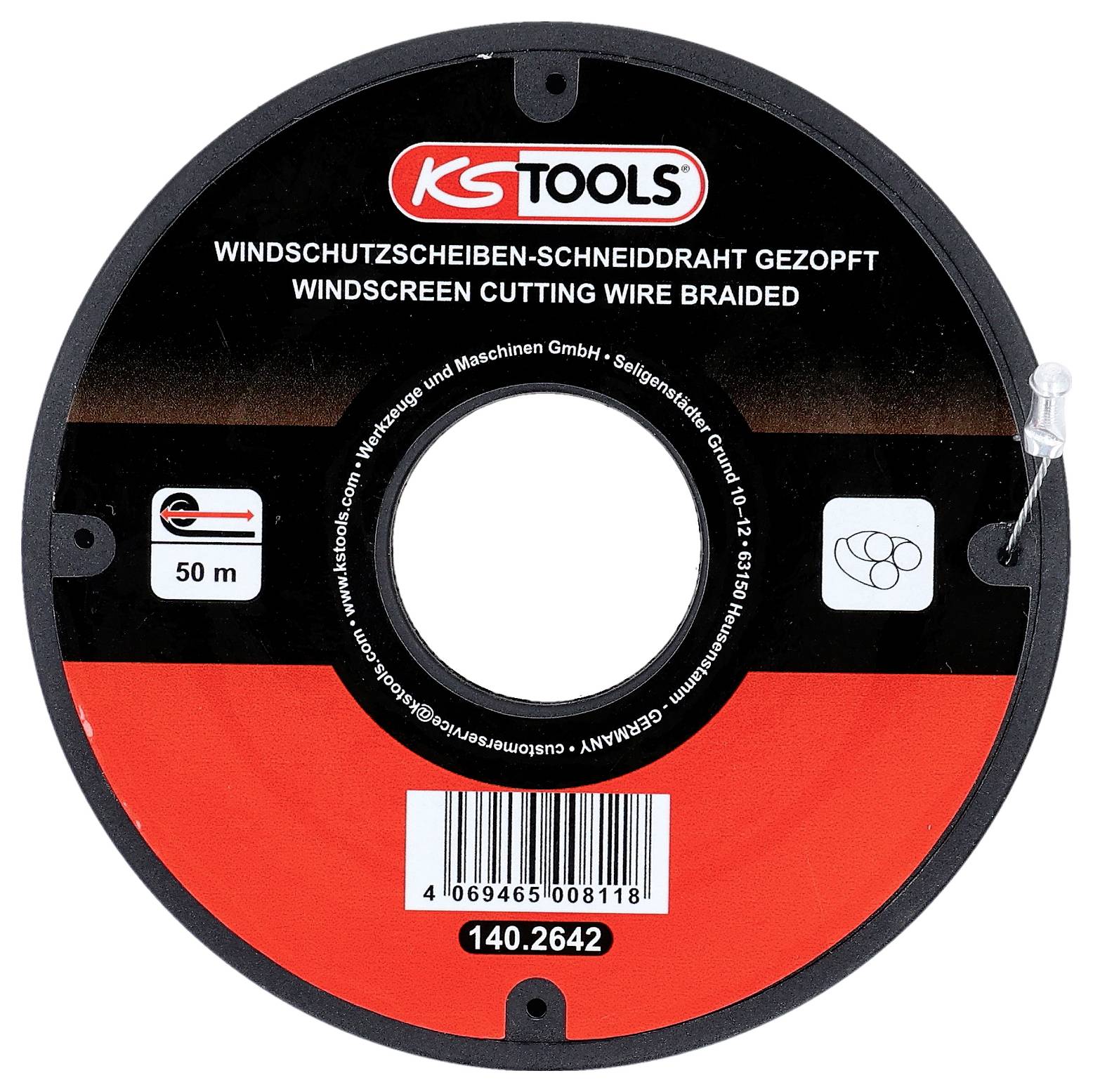 KS Tools Scheiben-Schneiddraht, gezopft, 50m 140.2642