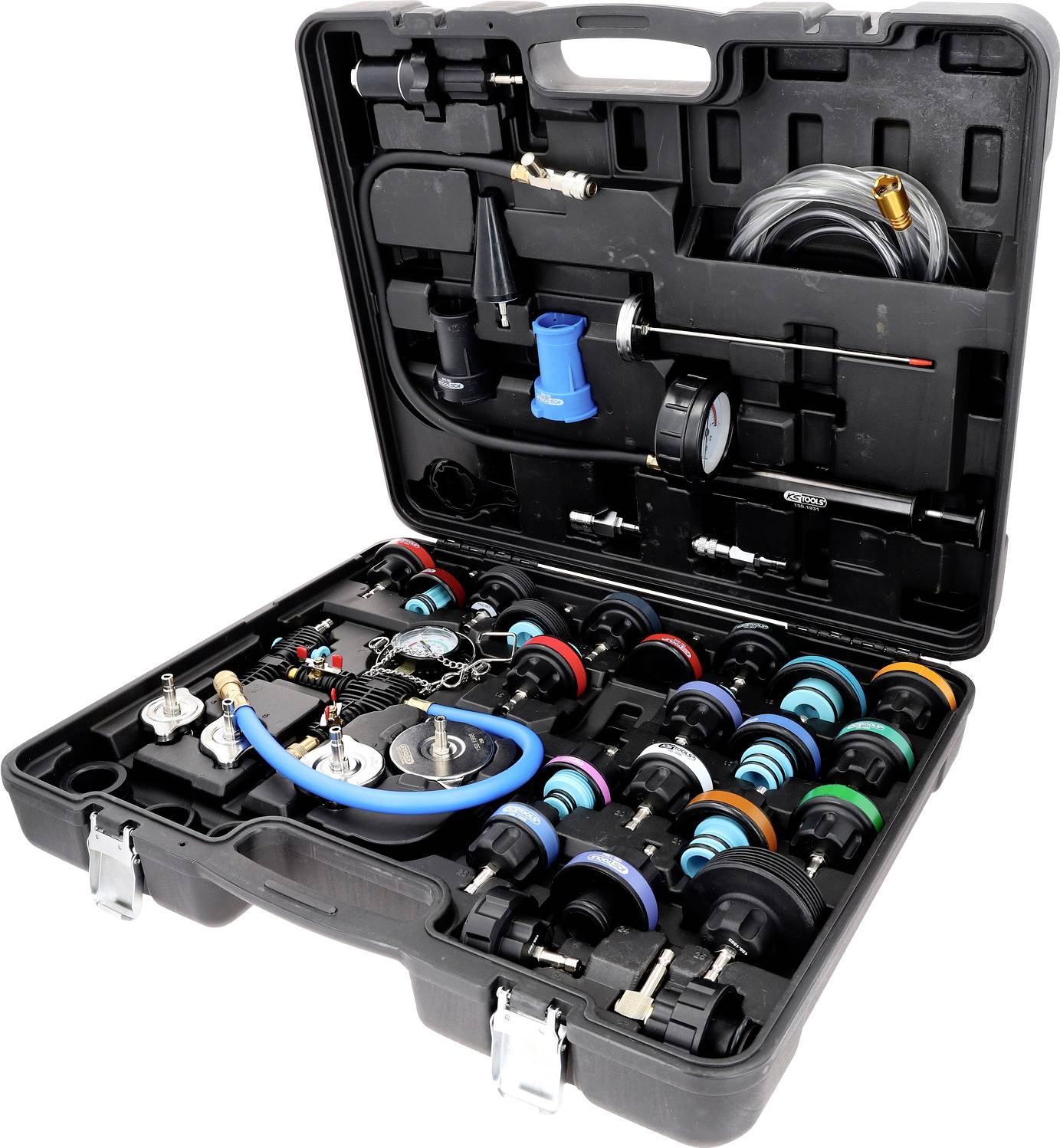 KS Tools 150.2300 MASTER Kühlsystem-Diagnose-Service-Satz, 40-tlg