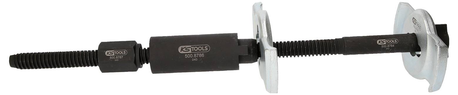 Ein Bremssattel-Rückstellwerkzeug, das verwendet wird, um die Kolben während des Bremsenwartens zurückzudrücken und zu rotieren.