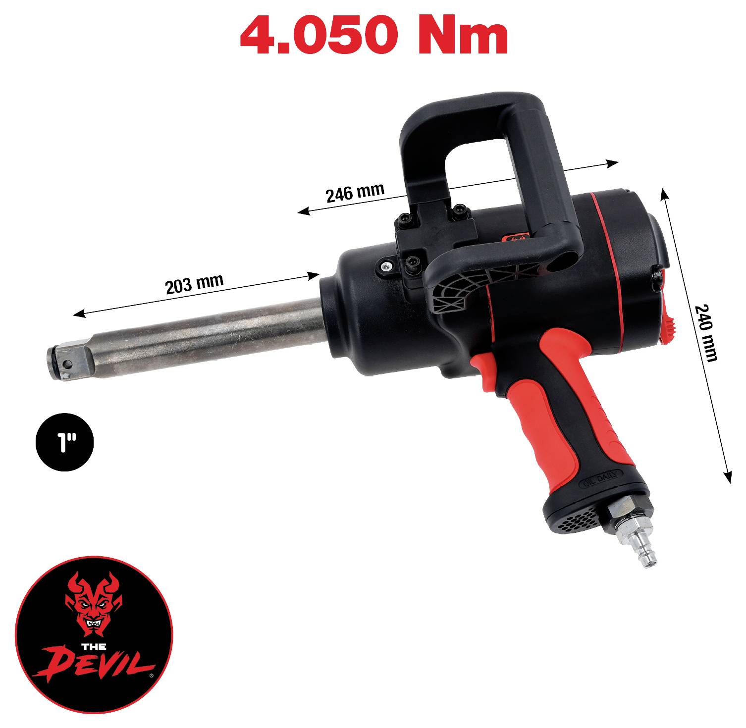 KS Tools 512.1020 Druckluft-Schlagschrauber Drehmoment (max.): 4050 Nm