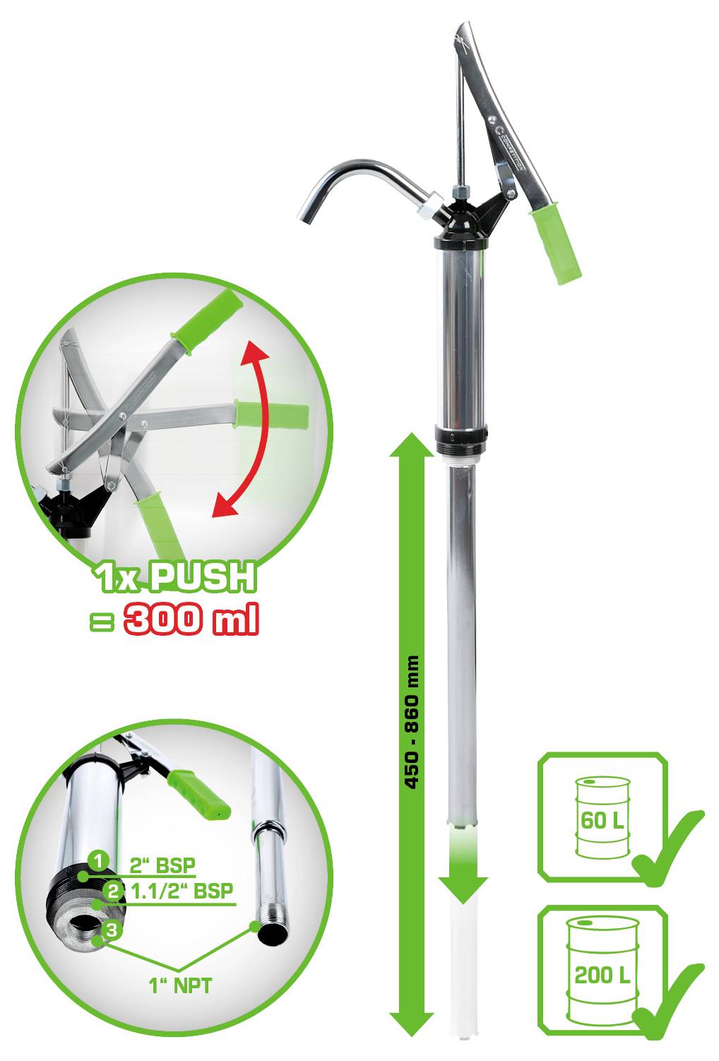 KS Tools 512.5030 Fasspumpe