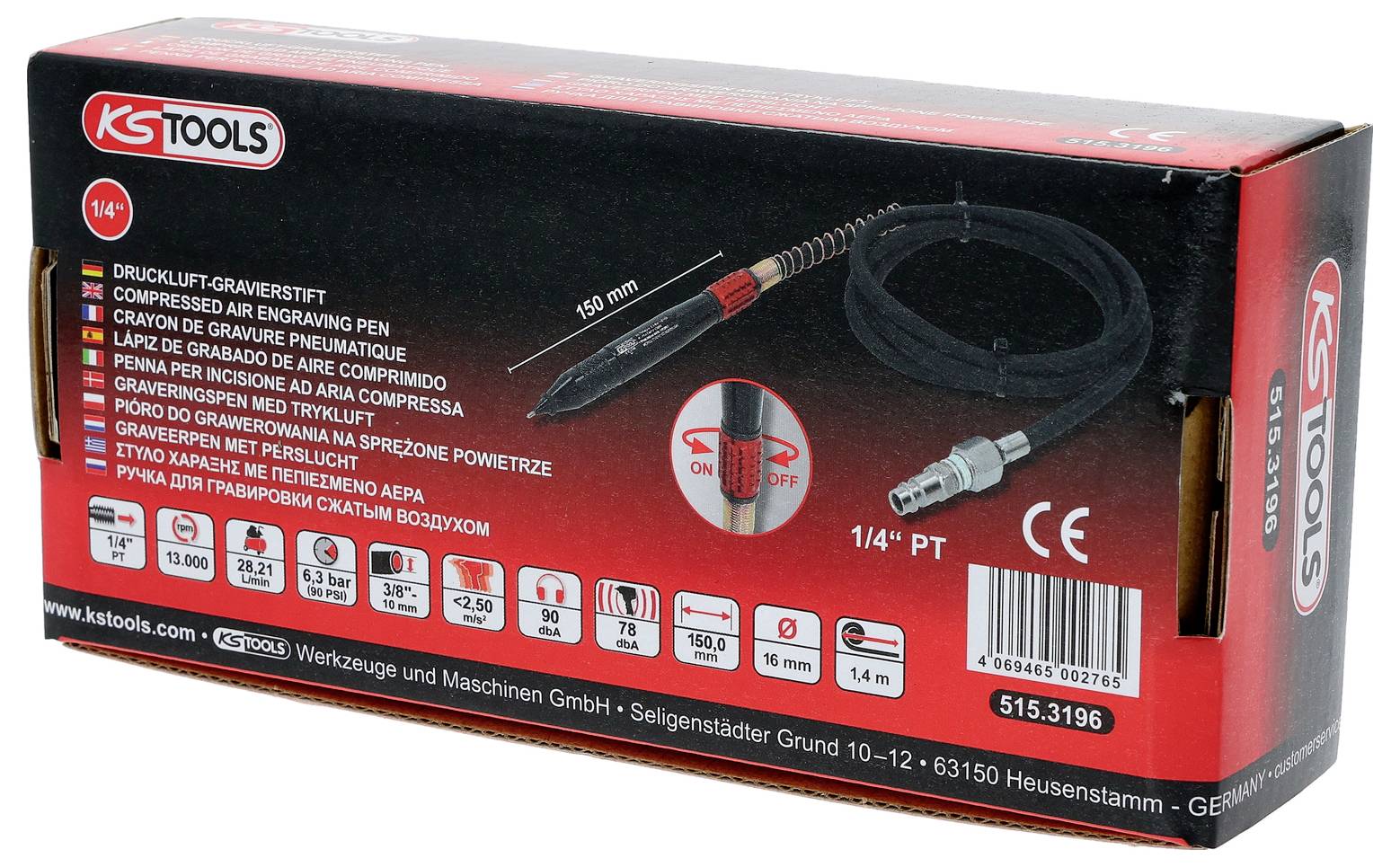 KS Tools Druckluft-Gravierstift