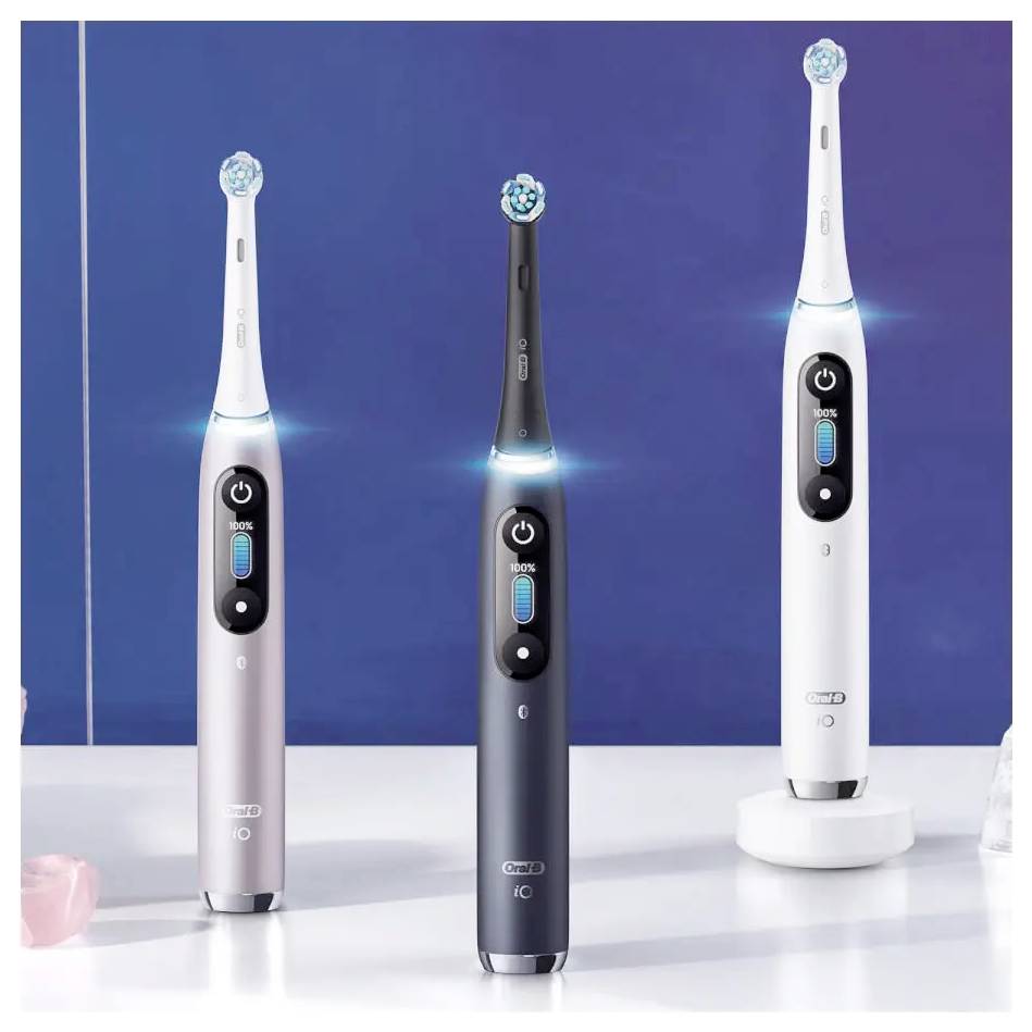 Braun Oral-B iO Series 9 mit 2. Handstüc 4210201449058 Elektrische Zahnbürste Schwarz, Rose