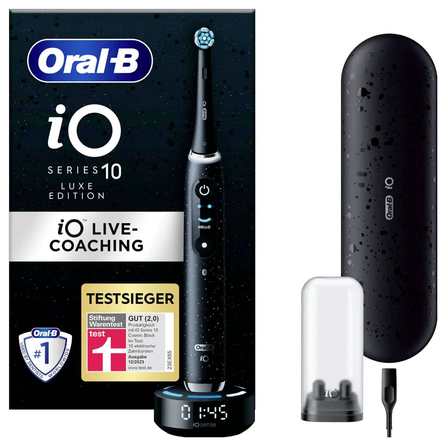Oral-B Braun iO Series 10 Black Onyx Lux 8006540812068 Elektrische Zahnbürste Schwarz