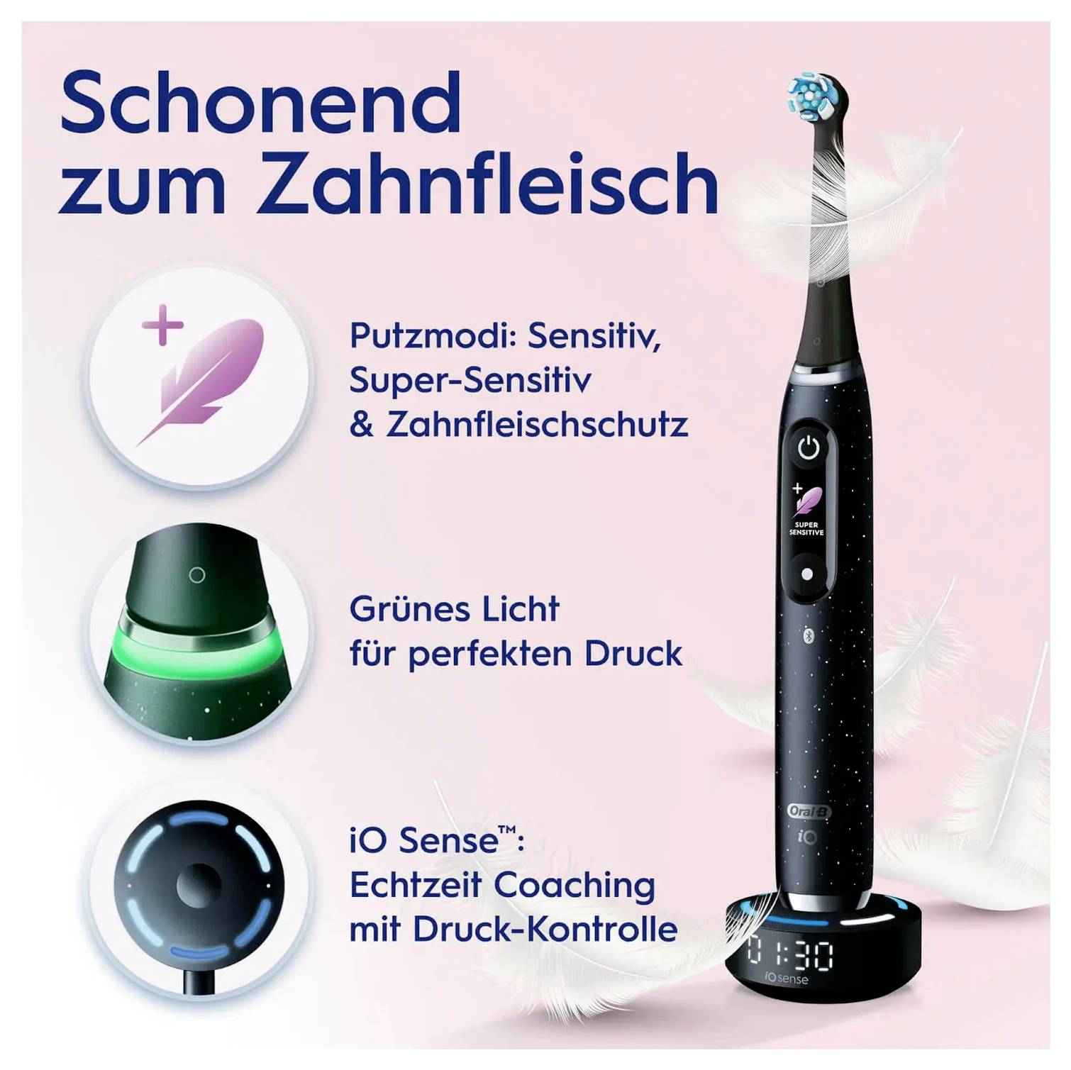 Oral-B Braun iO Series 10 Black Onyx Lux 8006540812068 Elektrische Zahnbürste Schwarz