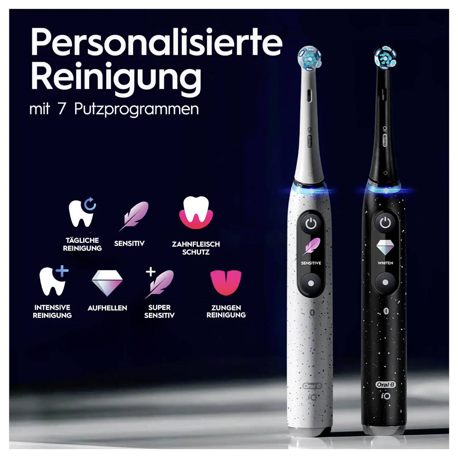 Braun Oral-B iO Series 10 Black Onyx Lux 8006540812068 Elektrische Zahnbürste Schwarz