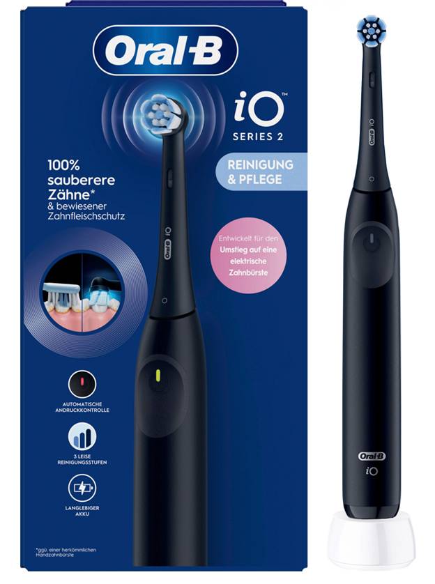 Oral-B Braun Oral-B iO Series 2 Night Black 8700216615303 Elektrische Zahnbürste Schwarz