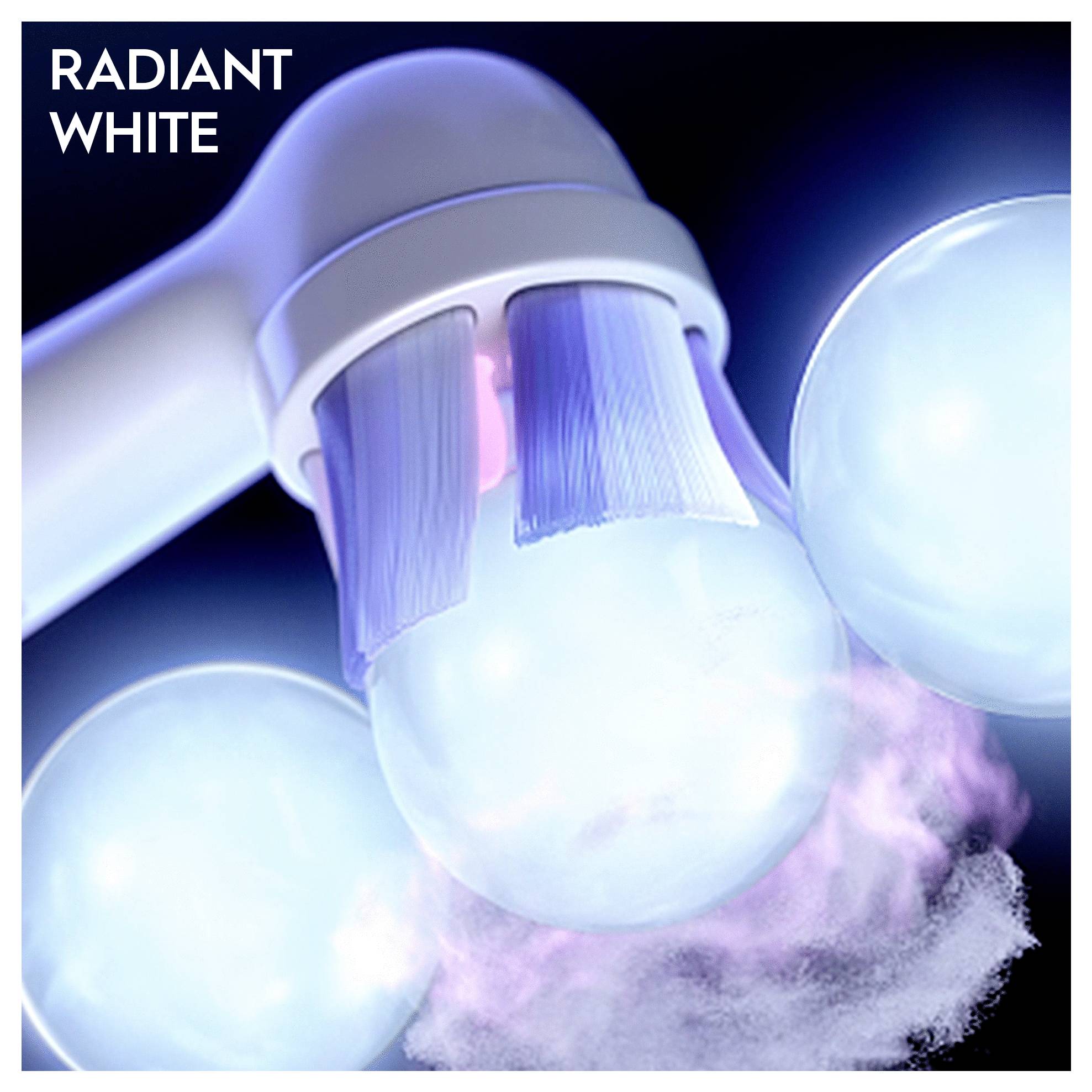 Braun Oral-B iO RB WW-4 Radiant White 4e Aufsteckbürsten für elektrische Zahnbürste, Ersatzbürsten 1 St. Weiß