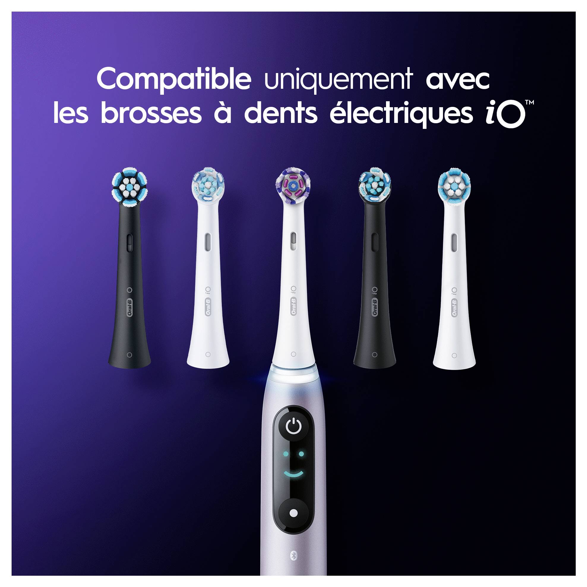 Braun Oral-B iO RB WW-4 Radiant White 4e Aufsteckbürsten für elektrische Zahnbürste, Ersatzbürsten 1 St. Weiß