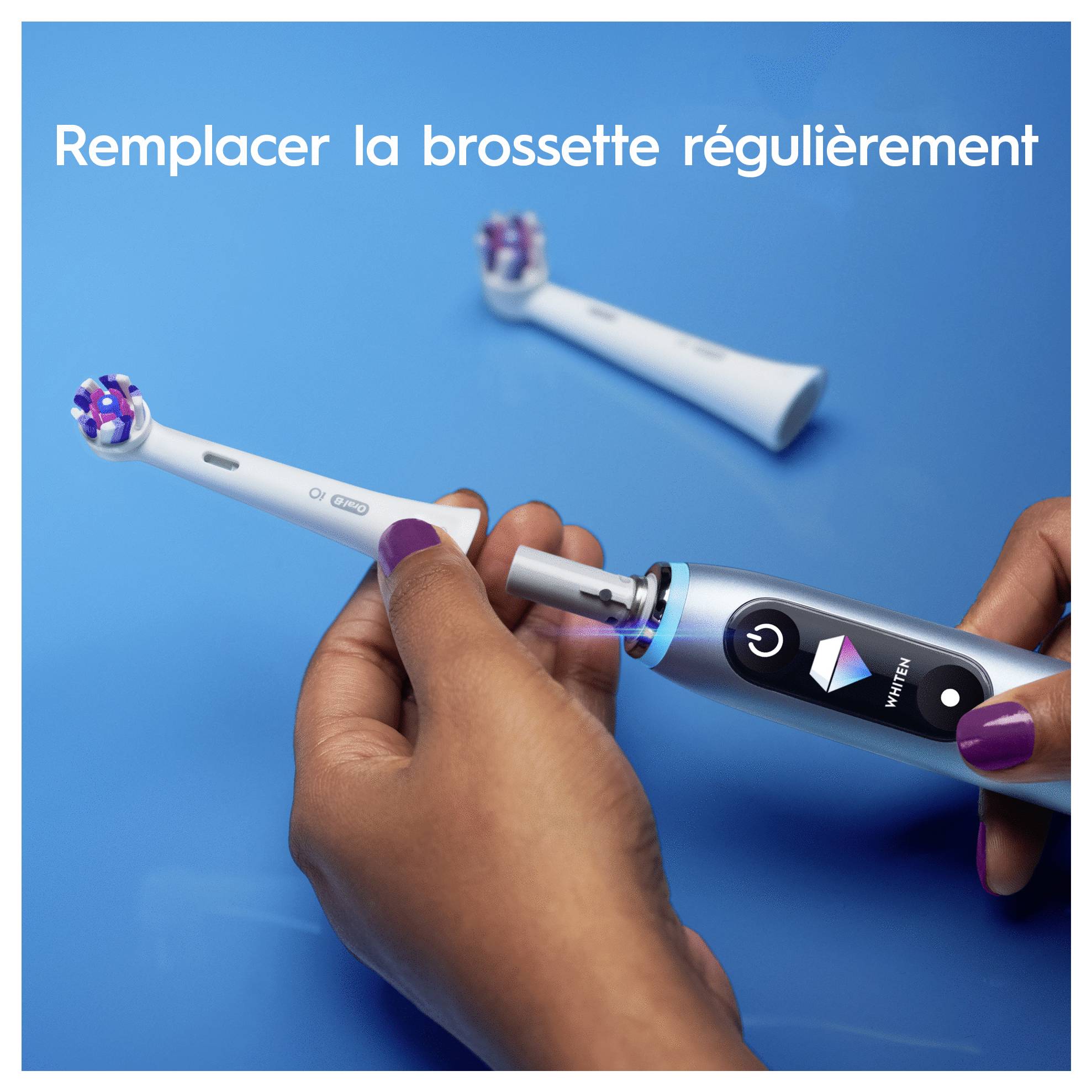 Braun Oral-B iO RB WW-4 Radiant White 4e Aufsteckbürsten für elektrische Zahnbürste, Ersatzbürsten 1 St. Weiß