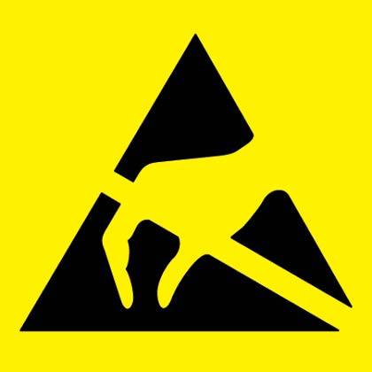 Panduit PESC-J-HT Hinweisschild ESD (B x H) 19.1mm x 19.1mm 36St.