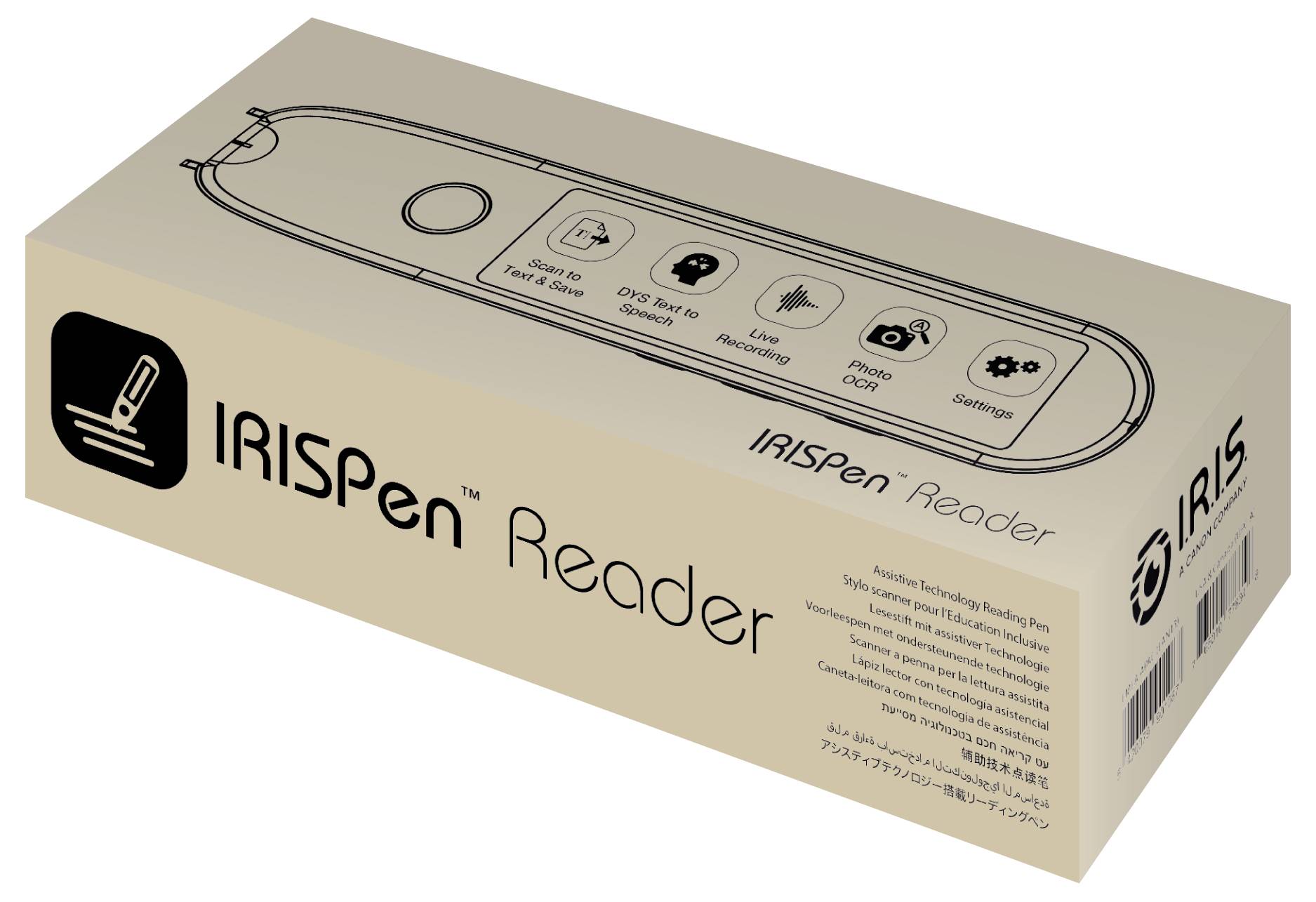 IRIS by Canon IRISPen Reader 8, Lesestift mit assistiv Stift-Scanner