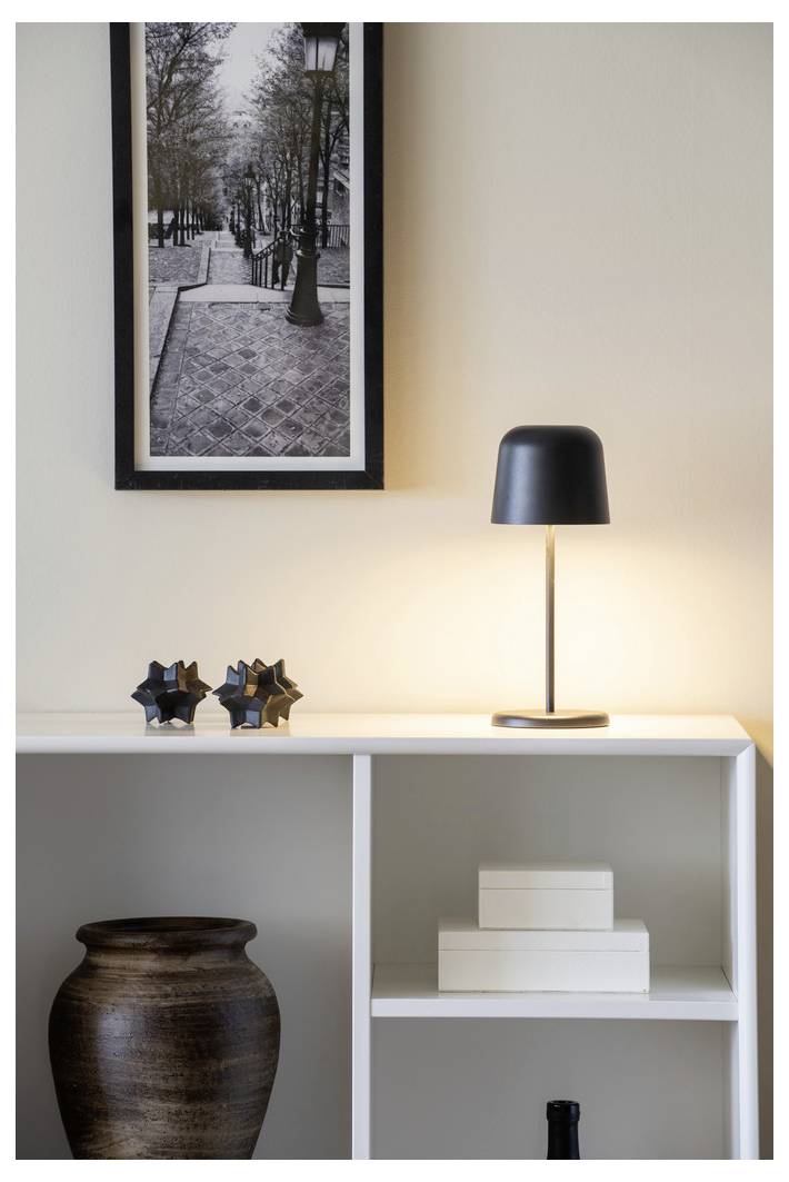 Konstsmide 7845-750 Biot LED-Akku-Tischlampe Schwarz