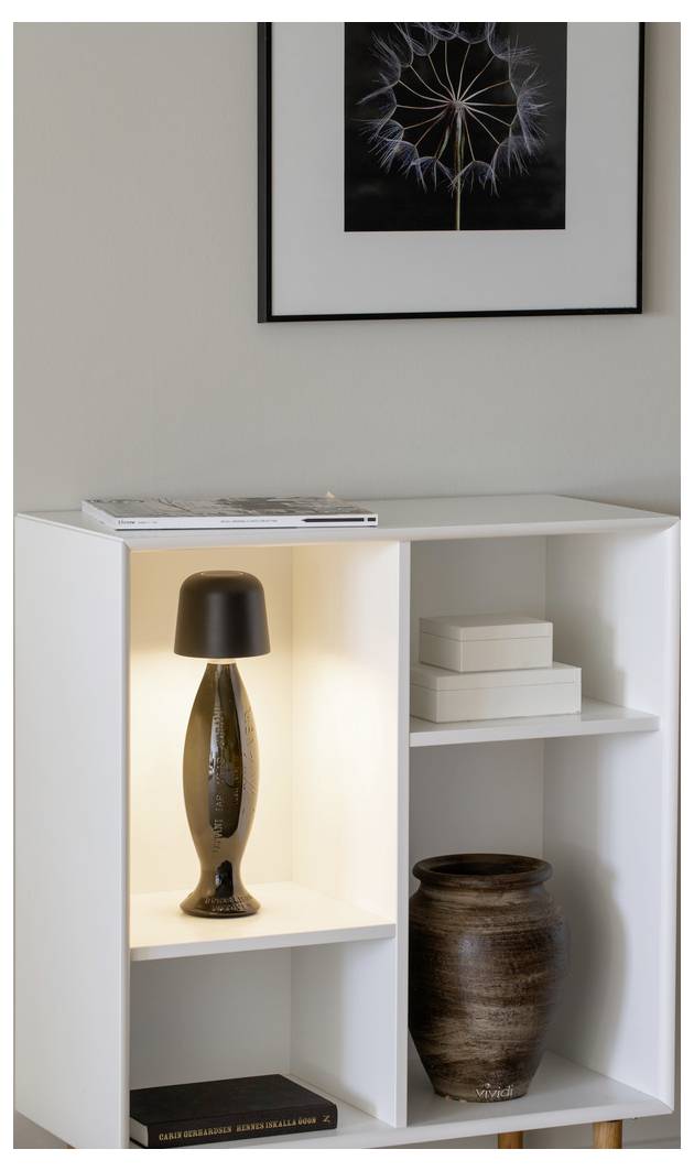 Konstsmide 7845-750 Biot LED-Akku-Tischlampe Schwarz