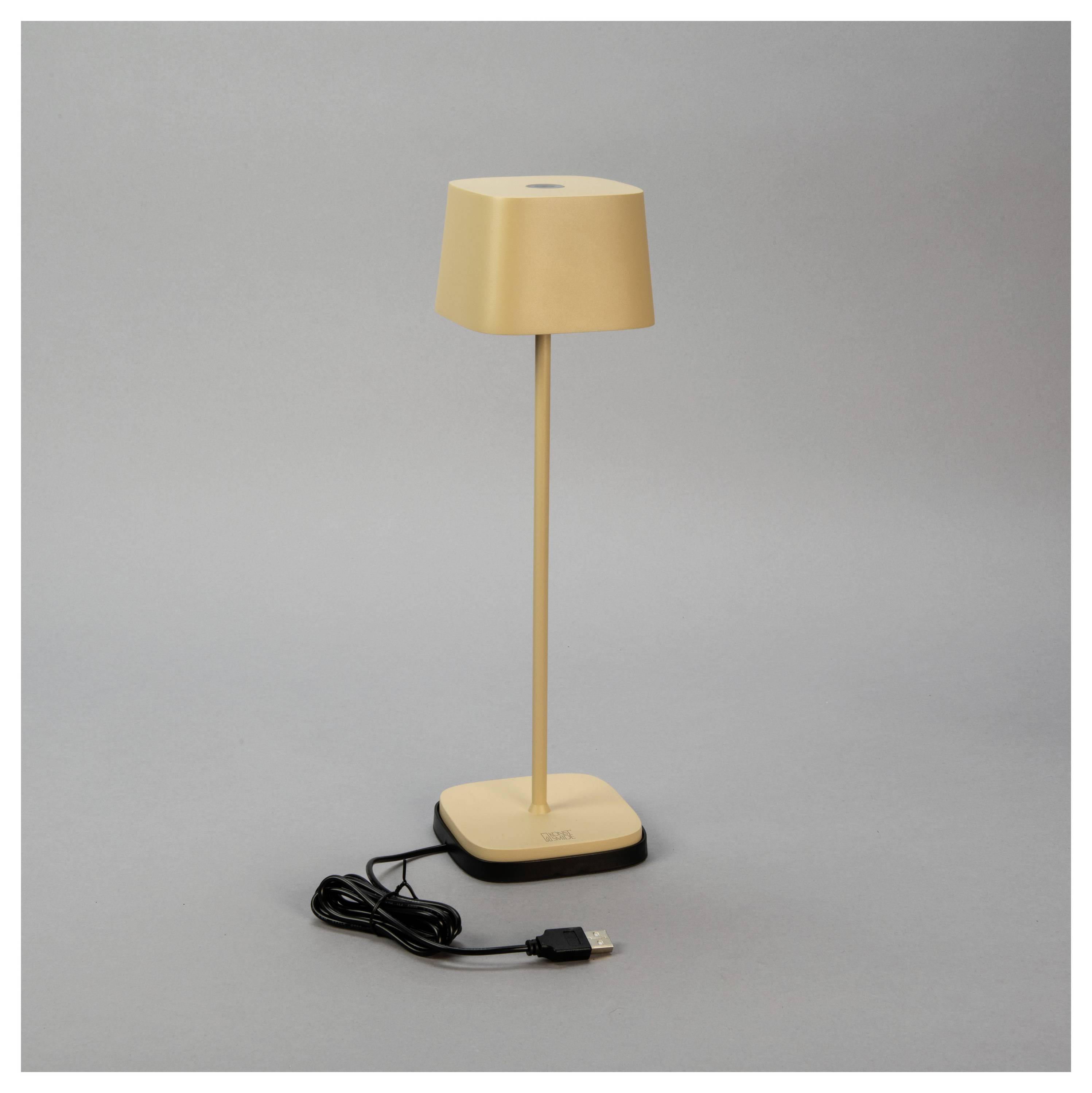 Konstsmide 7814-330 Capri LED-Akku-Tischlampe Sand