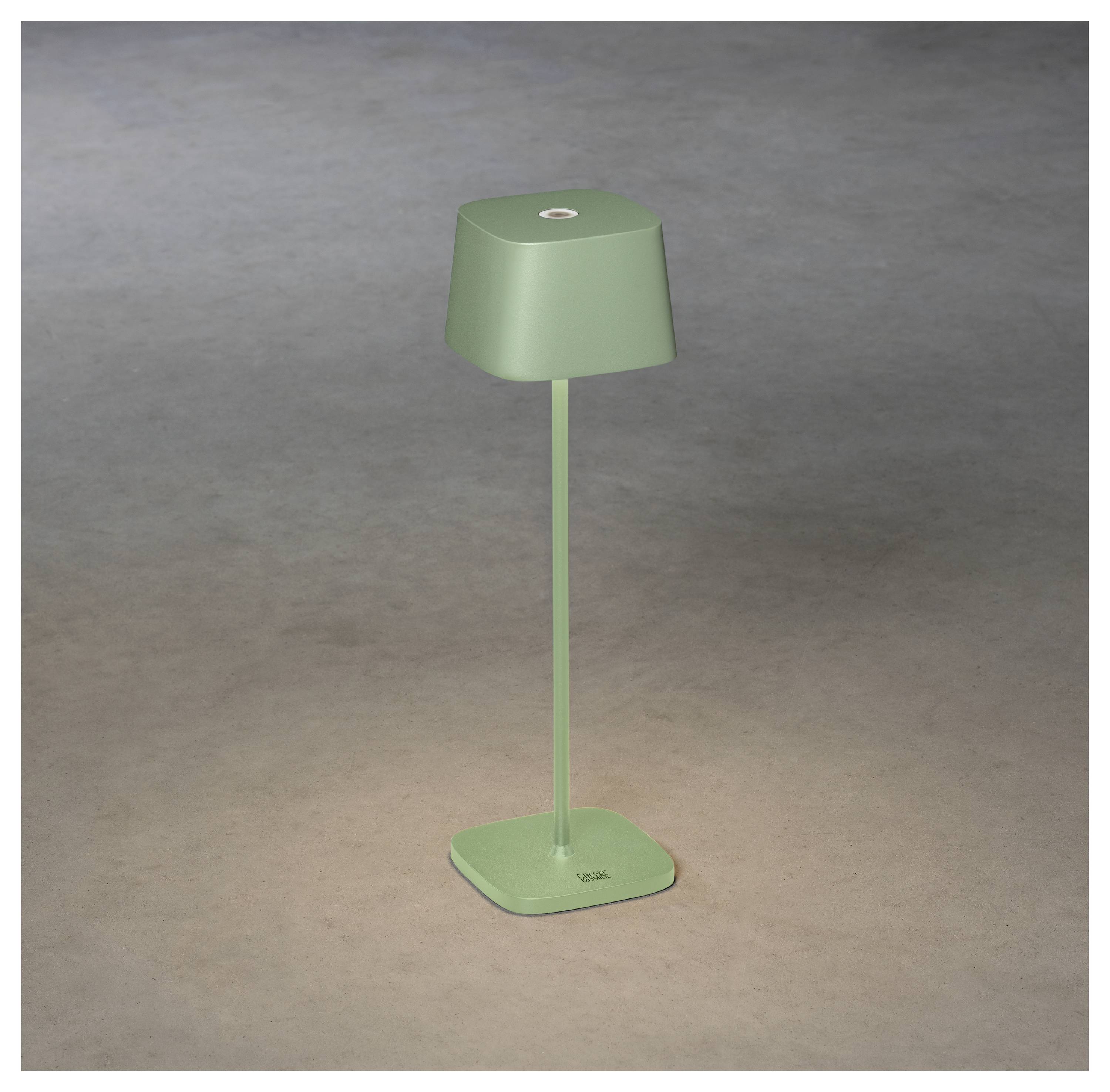 Konstsmide 7814-630 Capri LED-Akku-Tischlampe Grün-Grau