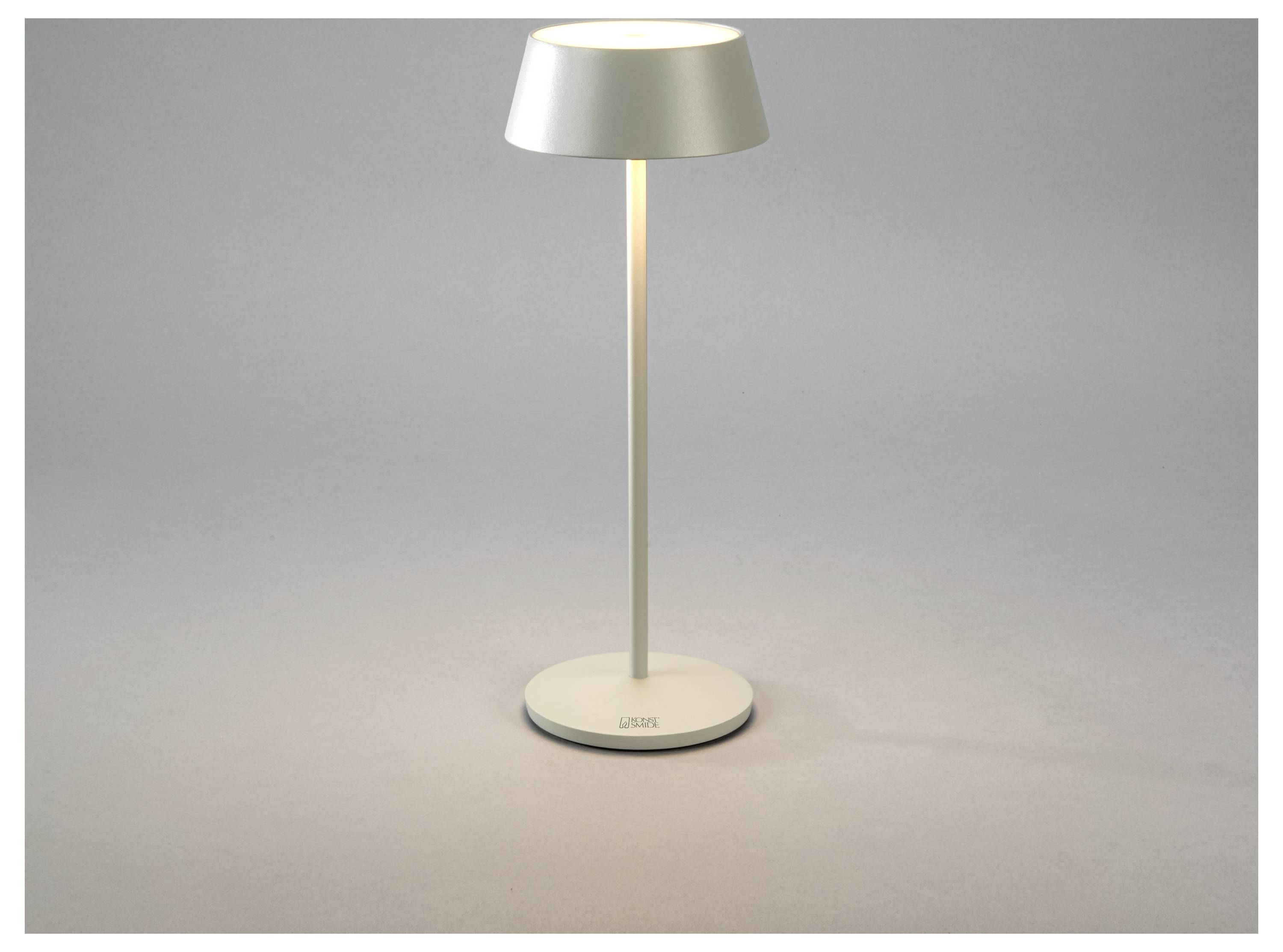 Konstsmide 7839-300 Menton LED-Akku-Tischlampe Grau