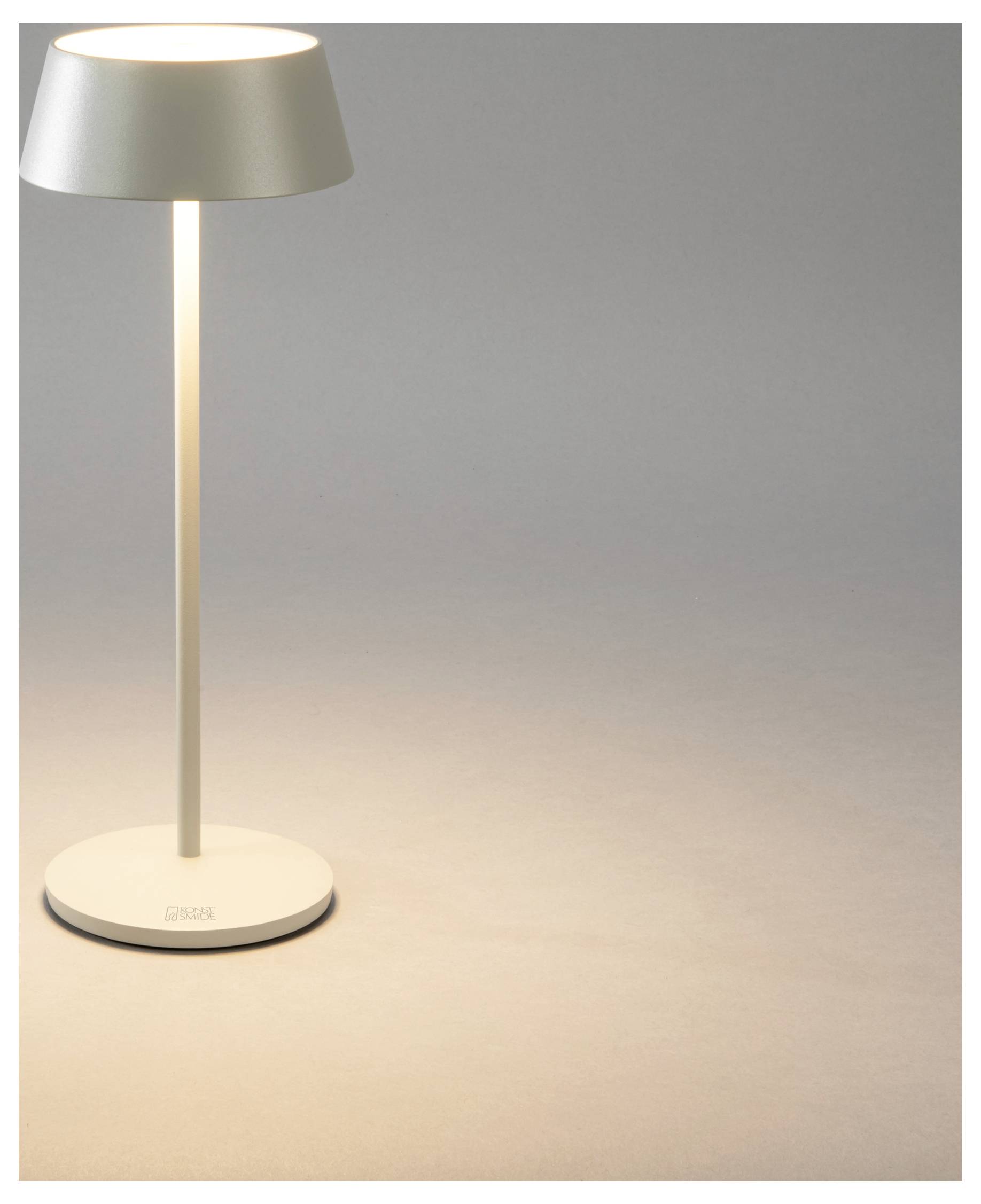 Konstsmide 7839-300 Menton LED-Akku-Tischlampe Grau