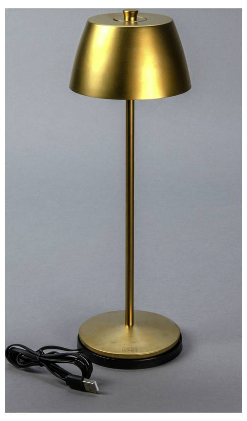 Konstsmide 7840-801 Eze LED-Akku-Tischlampe Gold (matt)