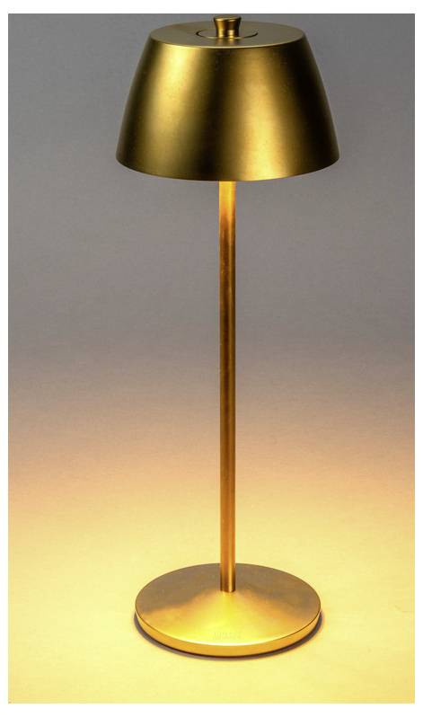 Konstsmide 7840-801 Eze LED-Akku-Tischlampe Gold (matt)