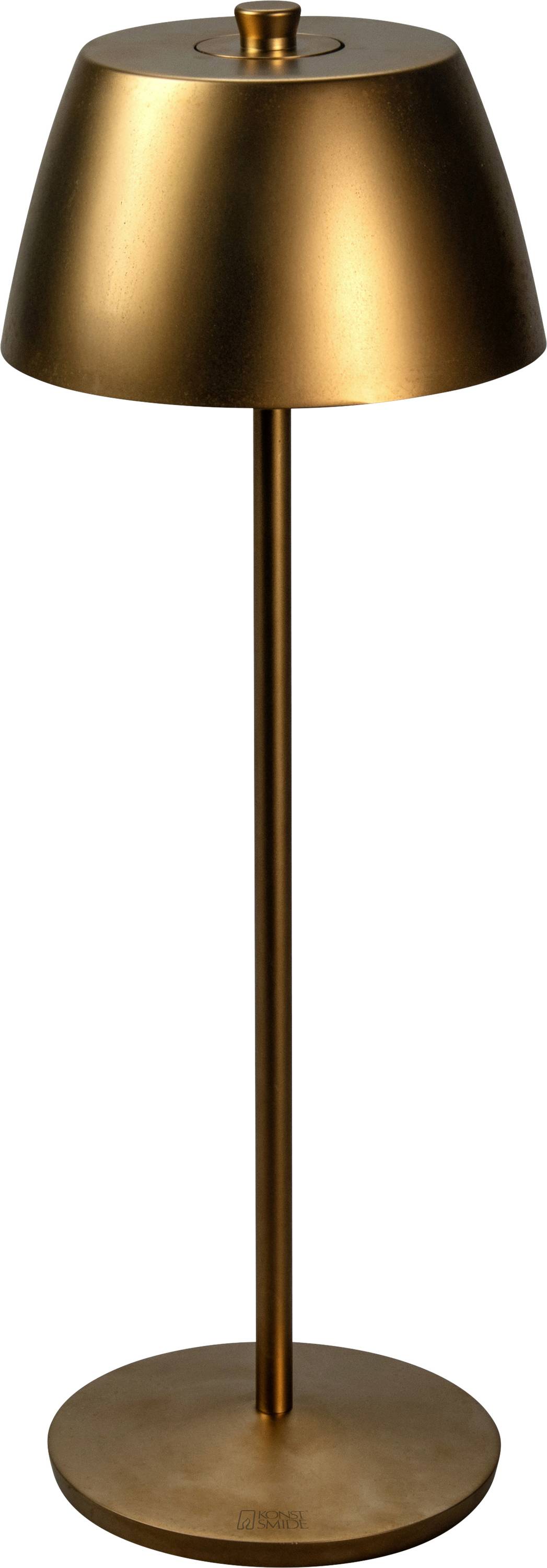 Konstsmide 7840-901 Eze LED-Akku-Tischlampe Kupfer matt