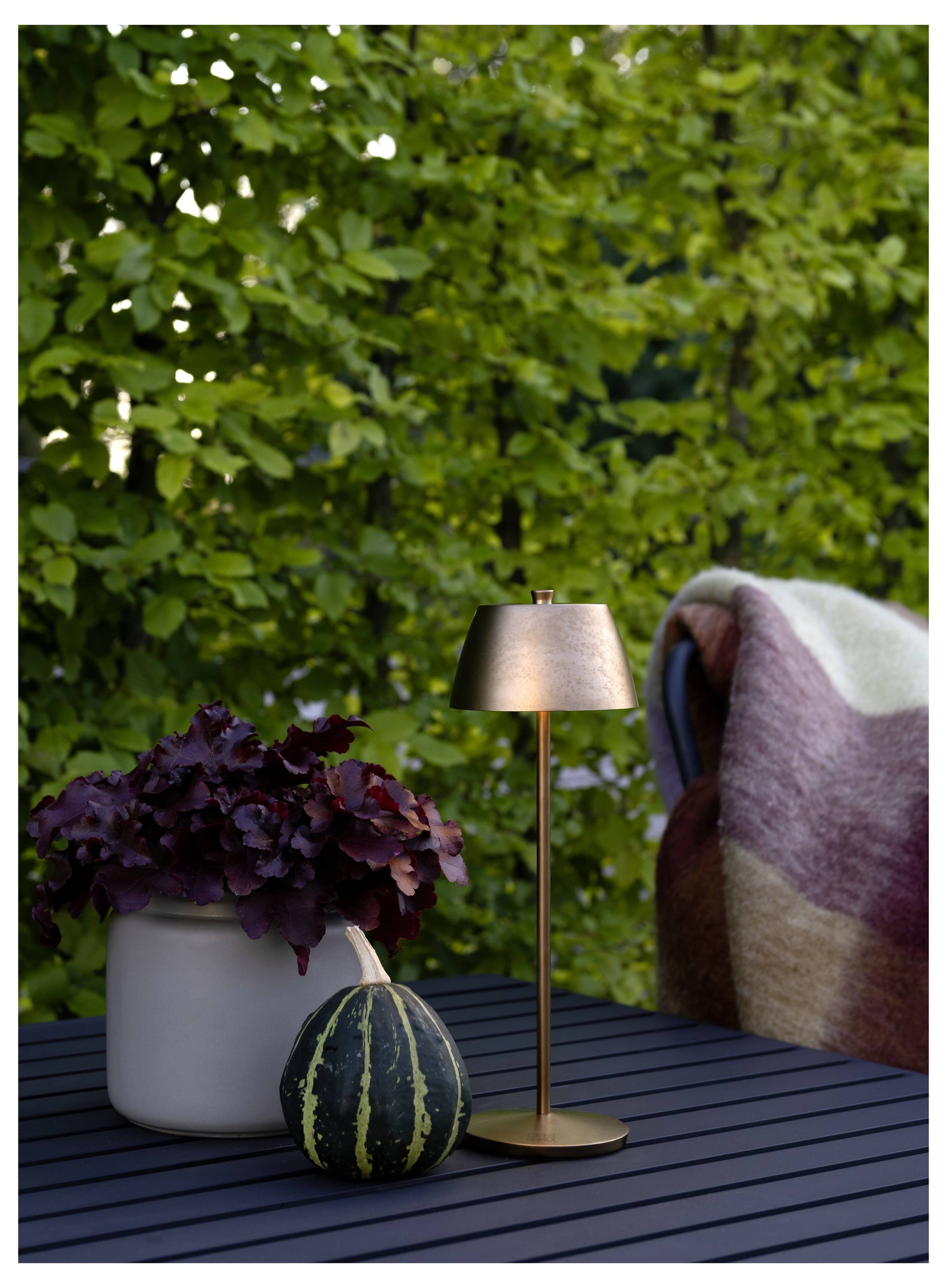 Konstsmide 7840-901 Eze LED-Akku-Tischlampe Kupfer matt