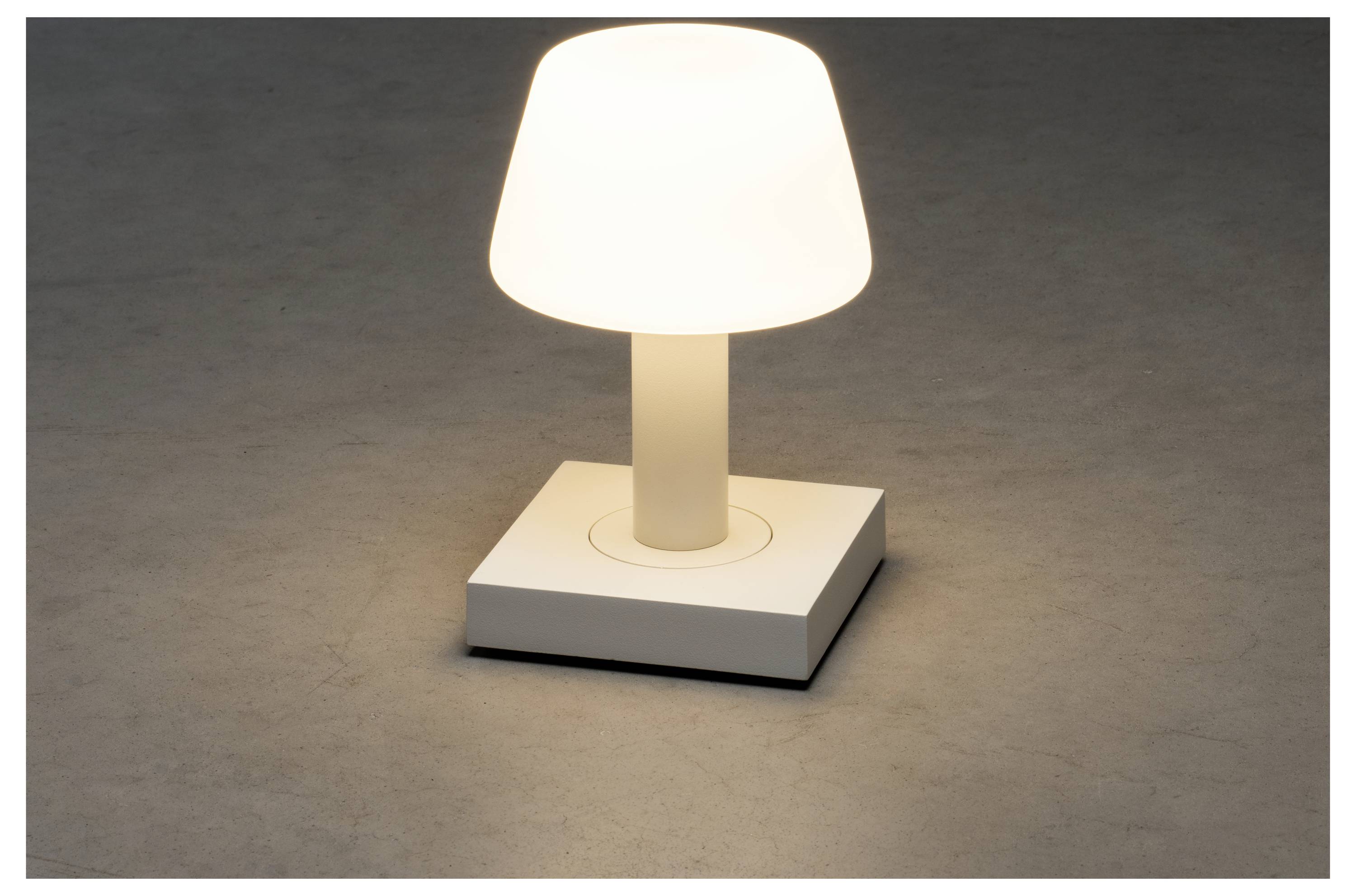 Konstsmide 7825-252 Monaco LED-Akku-Tischlampe Weiß