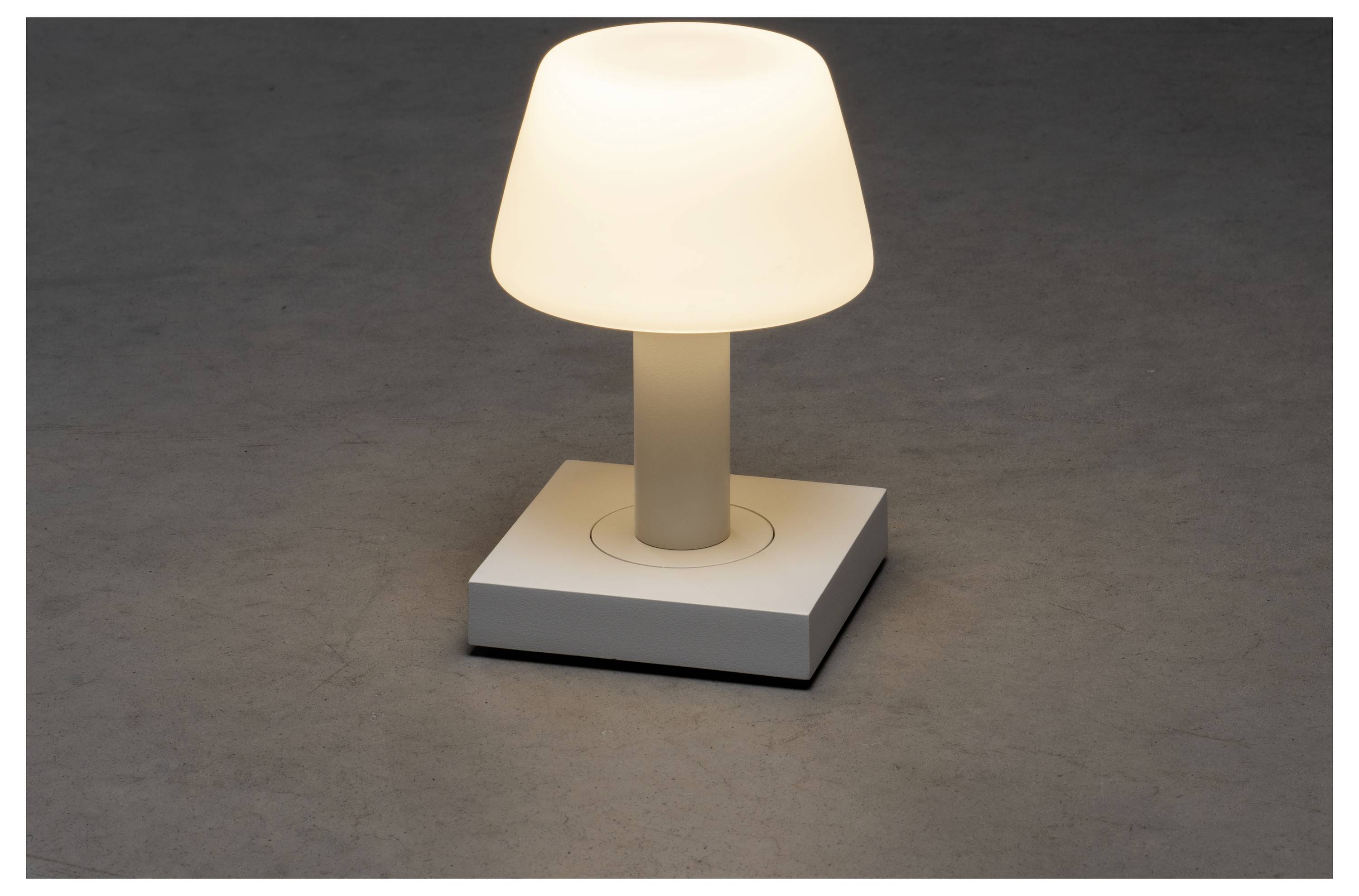 Konstsmide 7825-252 Monaco LED-Akku-Tischlampe Weiß
