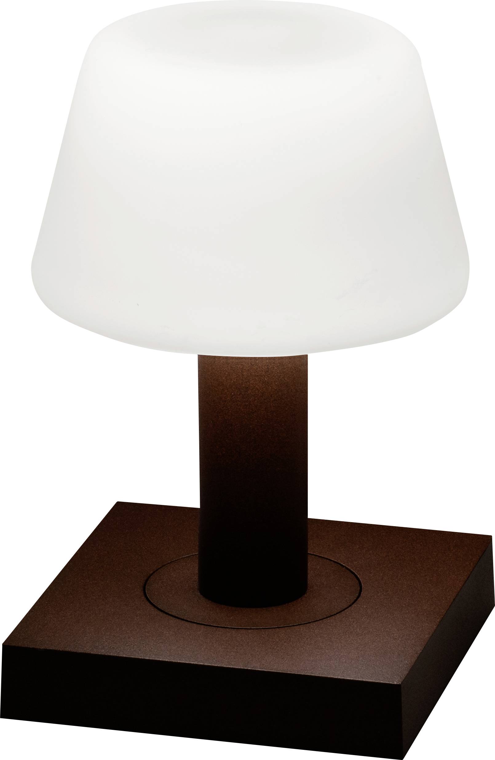 Konstsmide 7825-972 Monaco LED-Akku-Tischlampe Rost